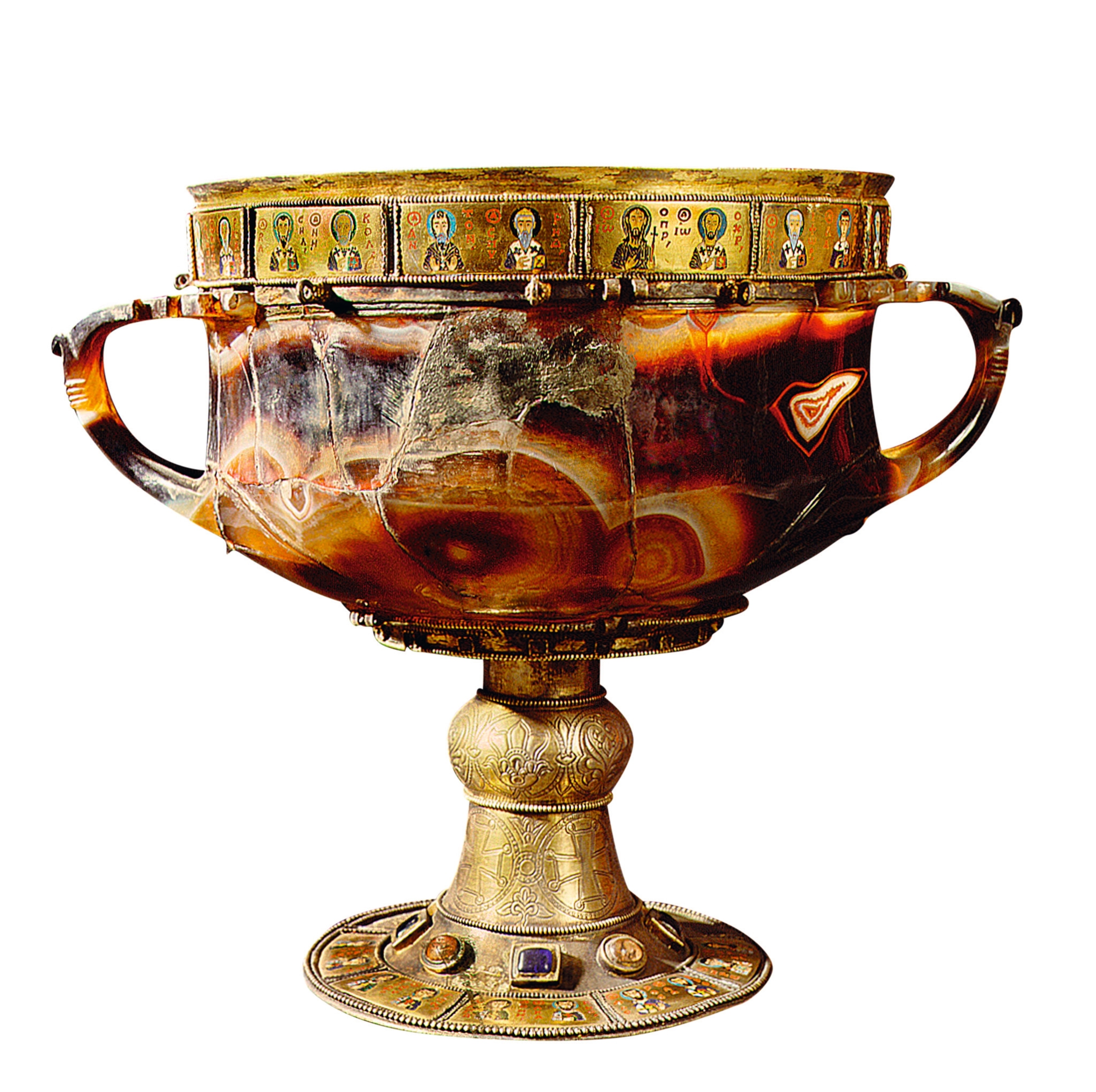 A chalice made of sardonyx.
