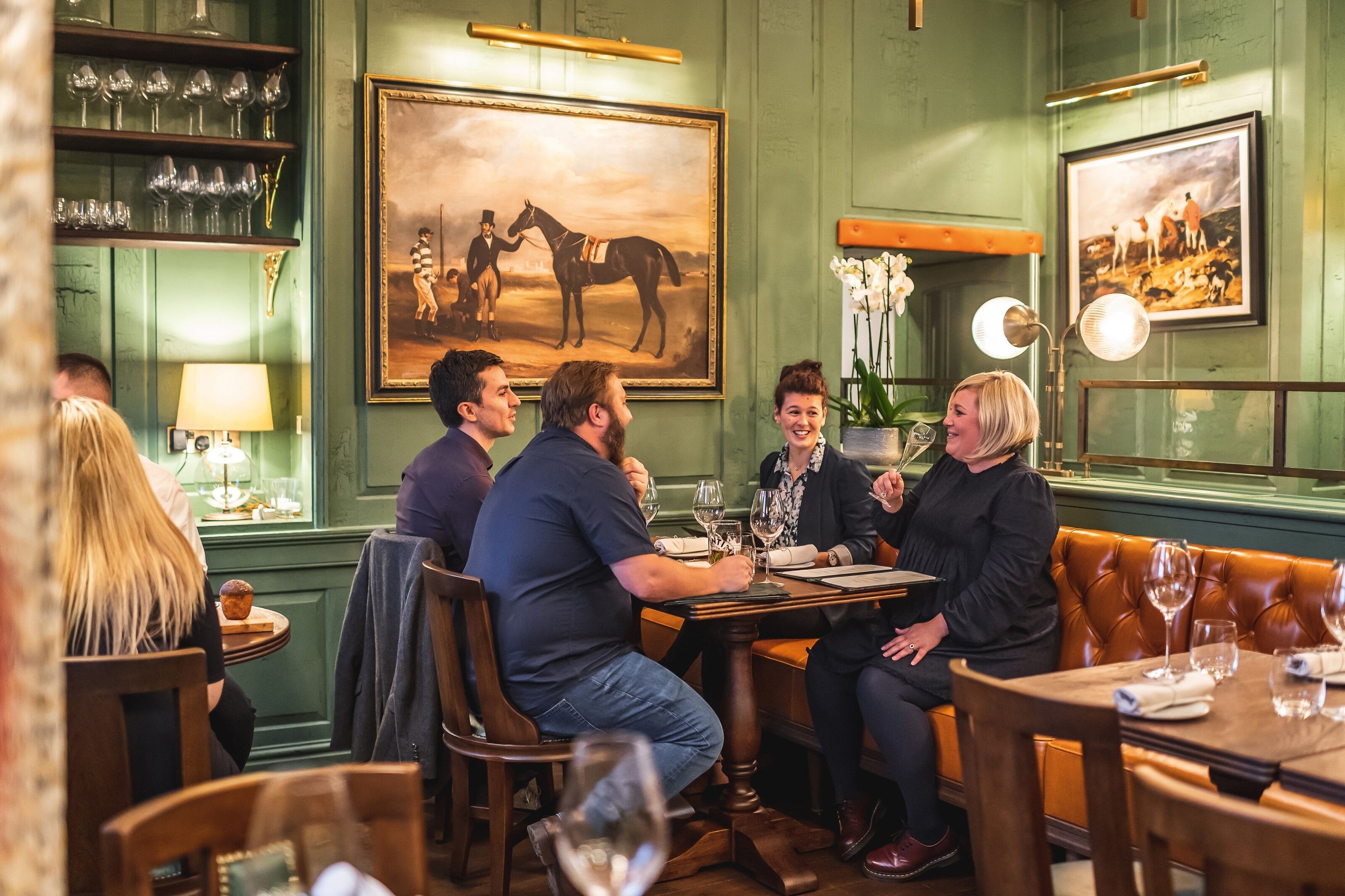 The Elder is an elegant, wood-panelled restaurant, whose menu focuses on game and traditional English cuisine.