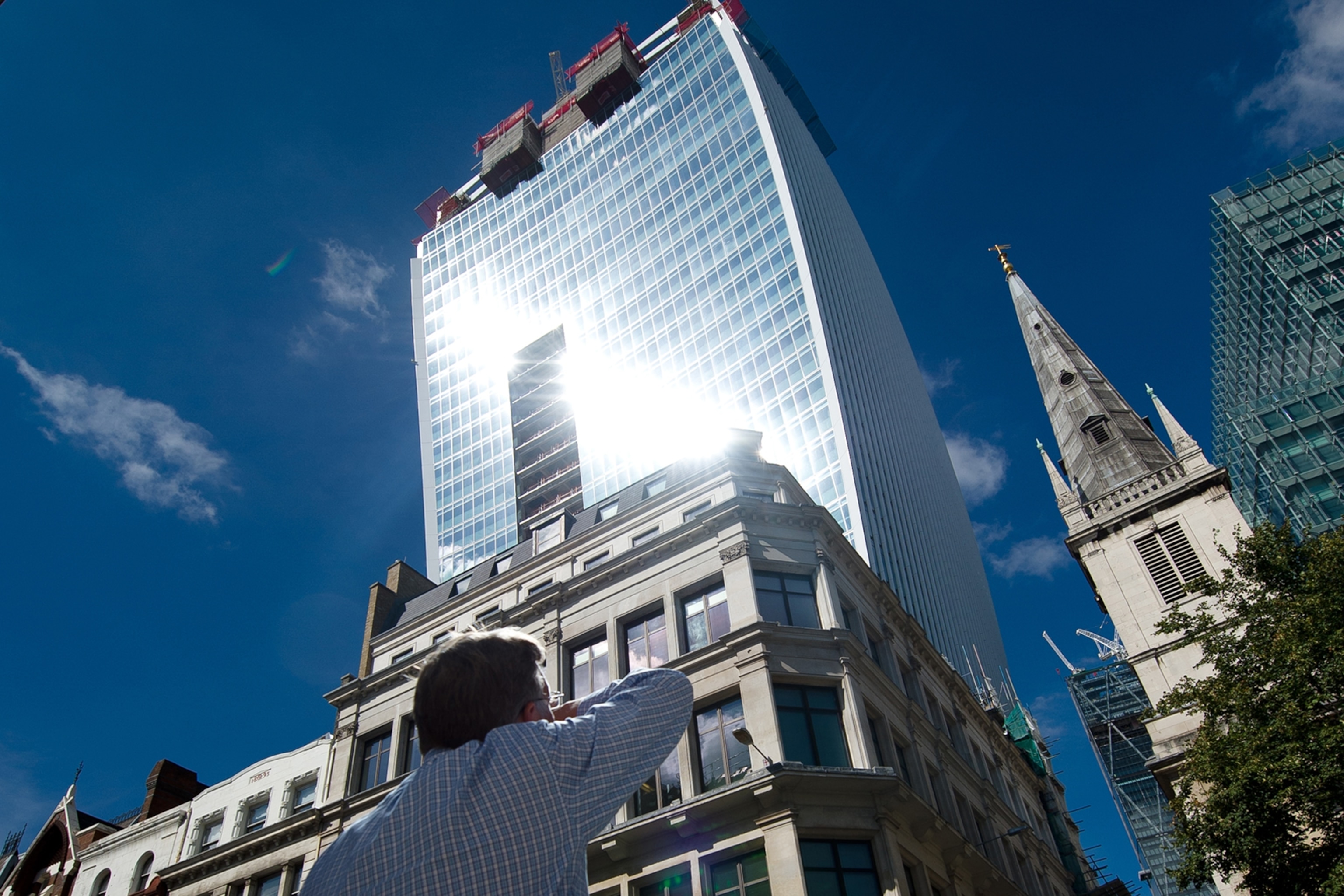 How Sunlight Reflected Off A Building Can Melt Objects