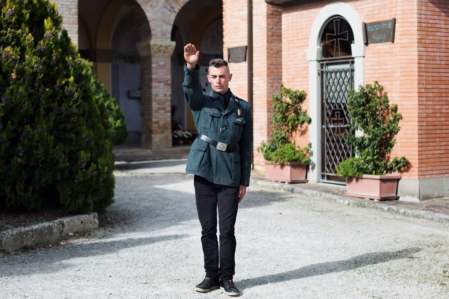 Fascist salute Italy