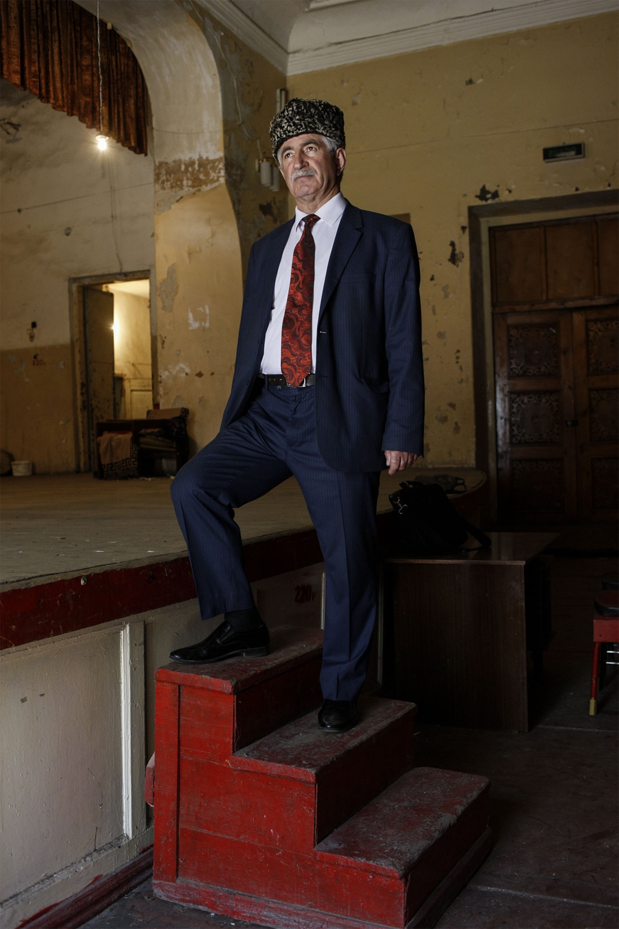 tightrope walkers in Dagestan, Russia
