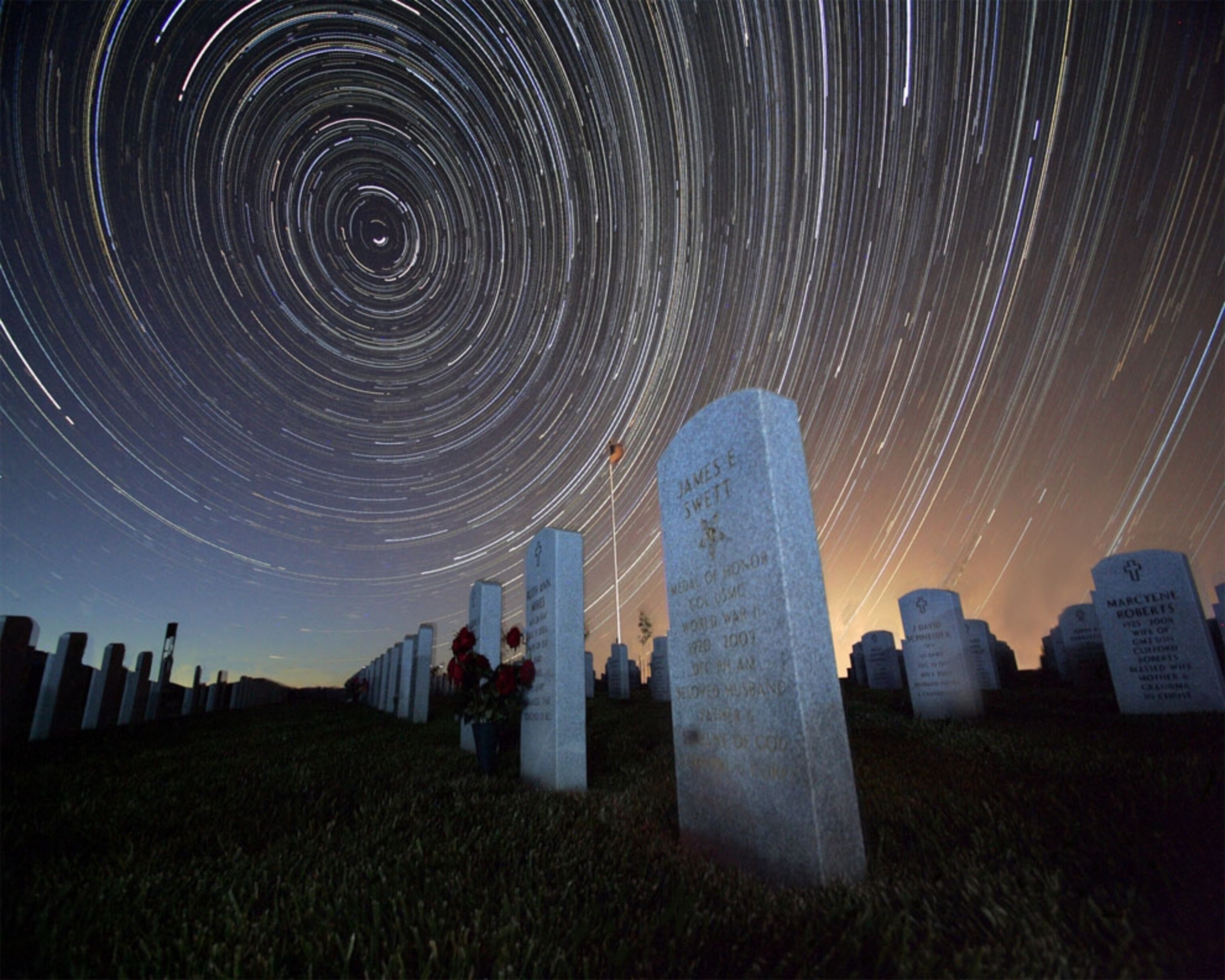 The Veterans Cemetery in Igo California and the resting place of a Medal of Honor Recipient