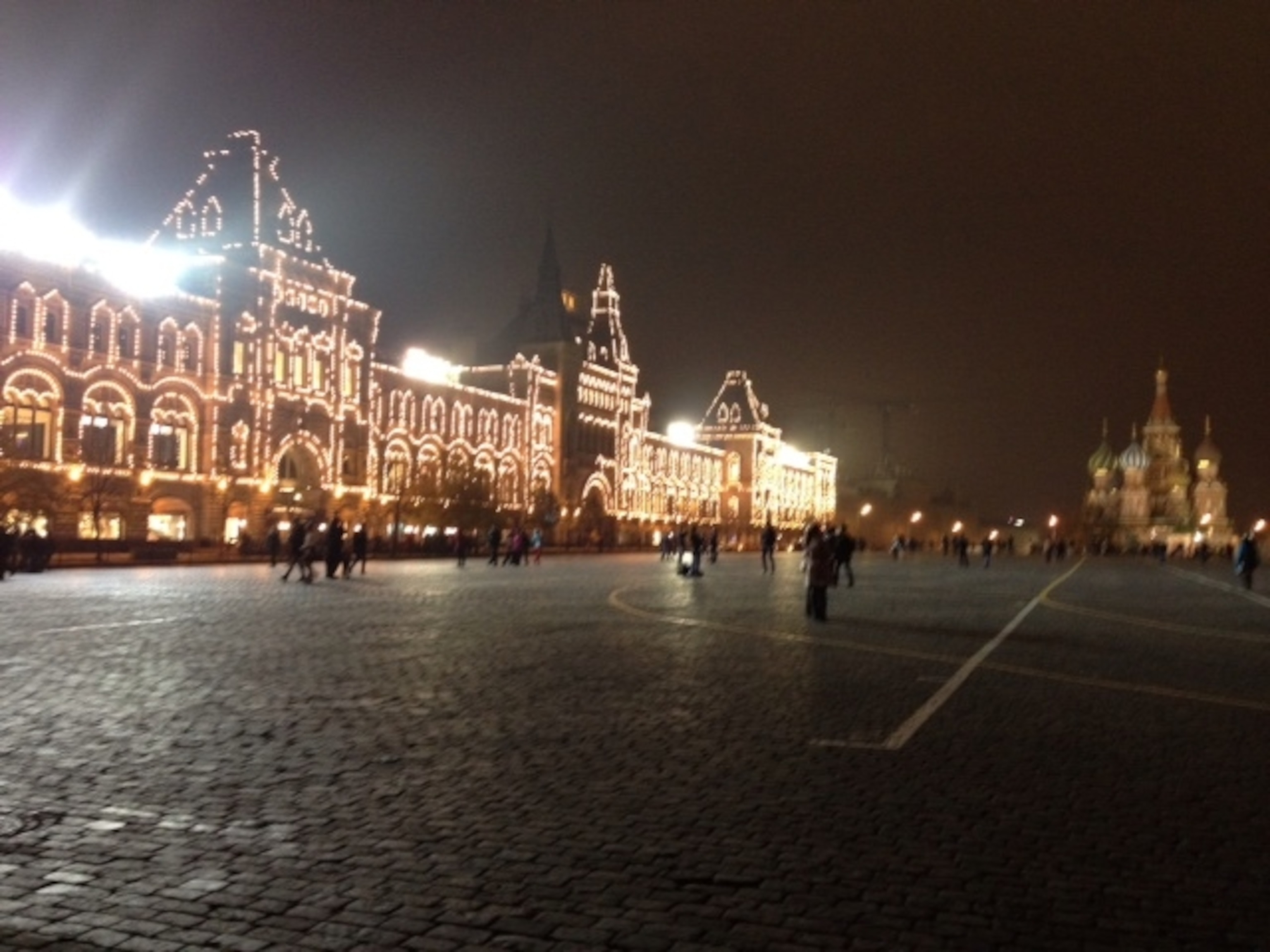 Red Square the night before the BC workshop.