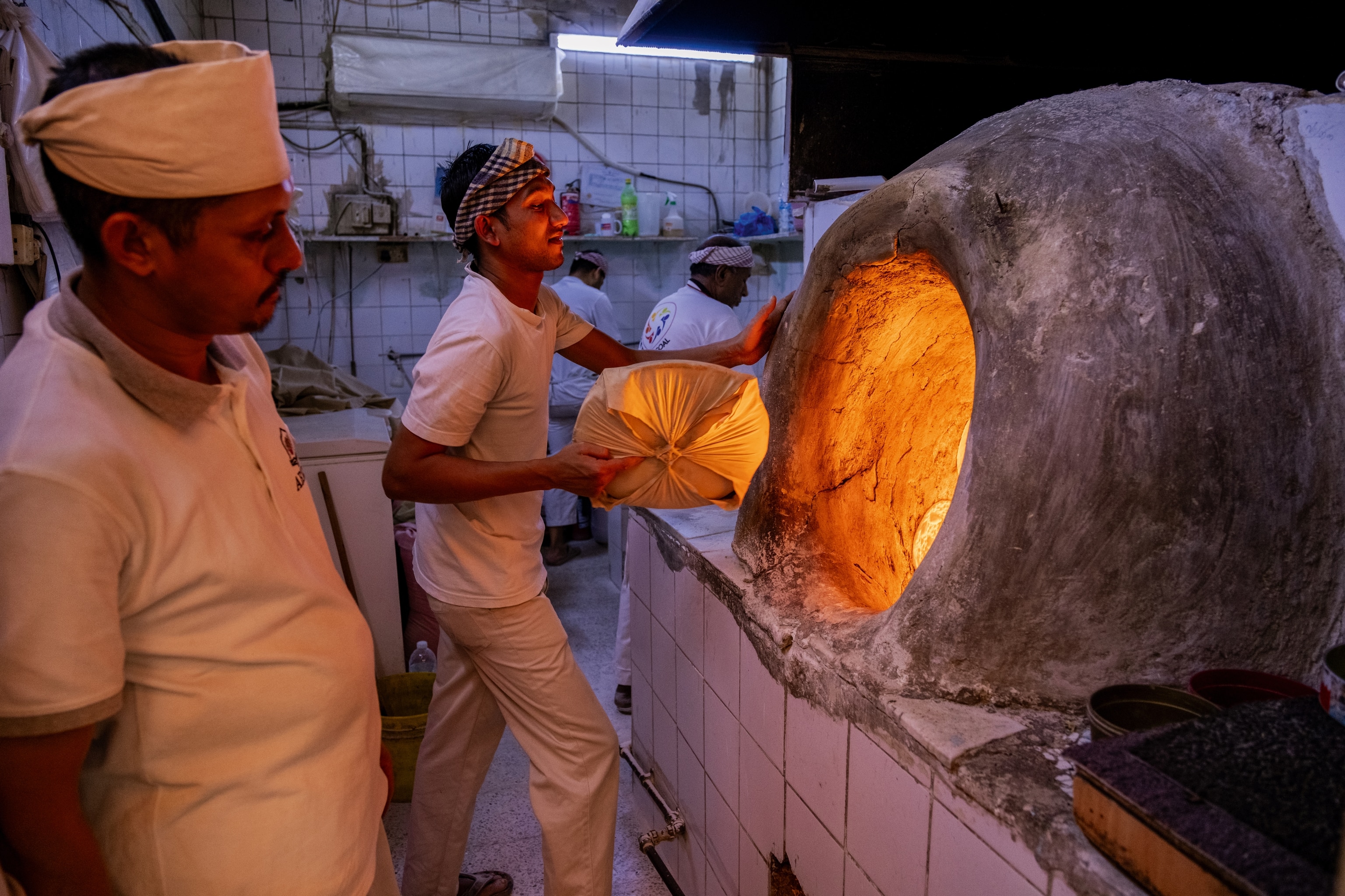 Bread oven at Haji's Cafe in Bahrain