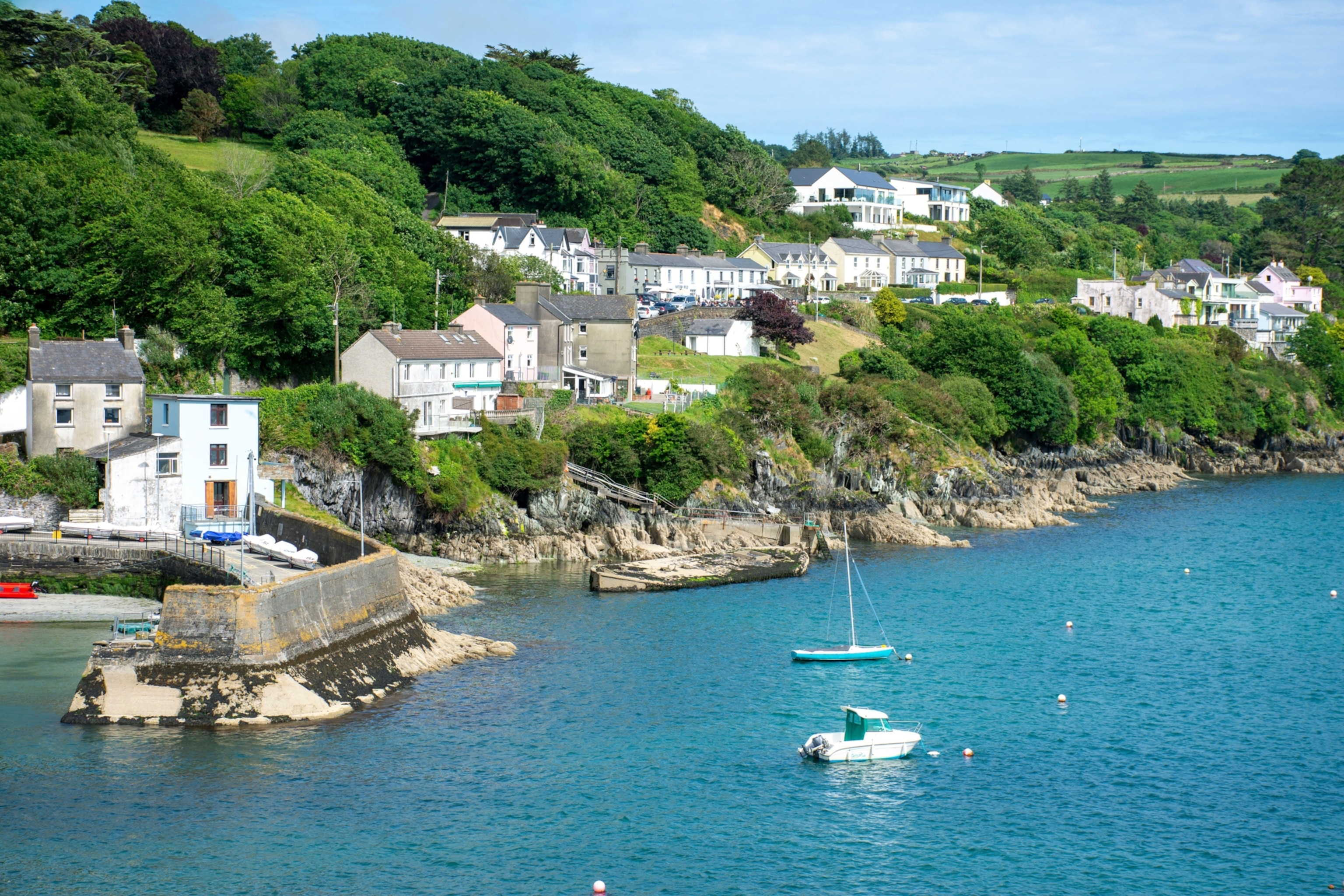 The jetty at the village of Glandore, County Cork, Ireland