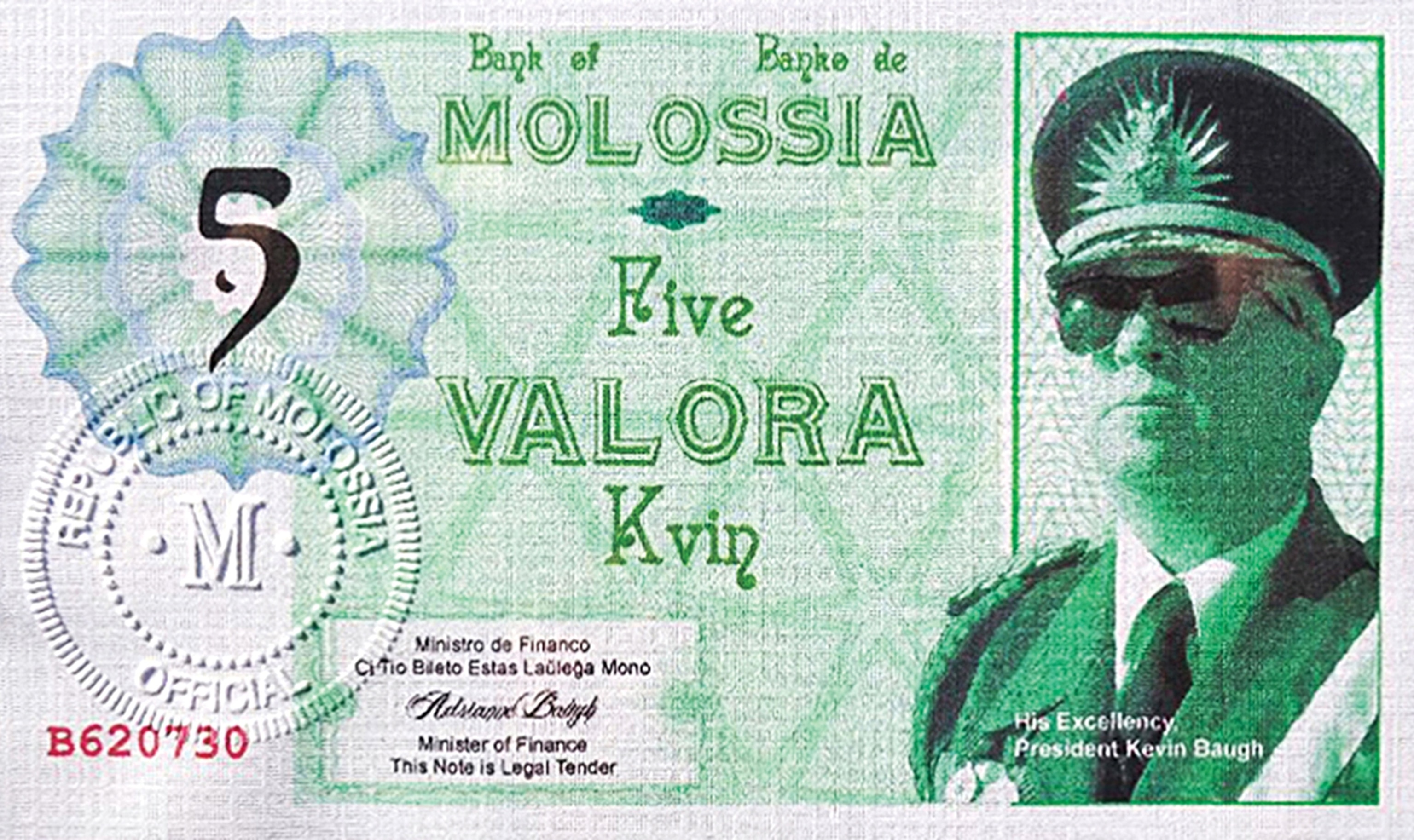 the currency of micronation Molossia