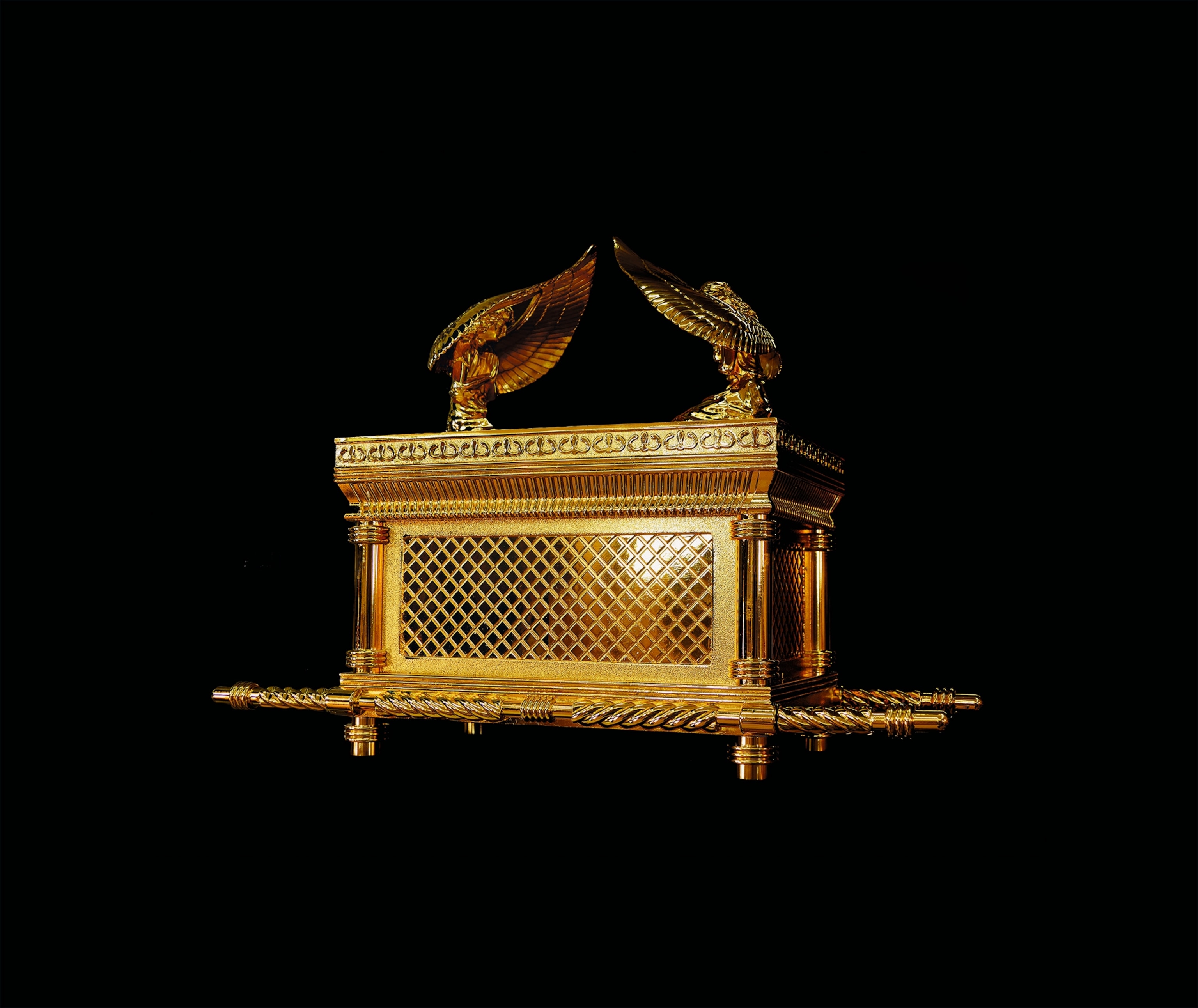A model of the Ark of the Covenant based on a description in the Book of Exodus.