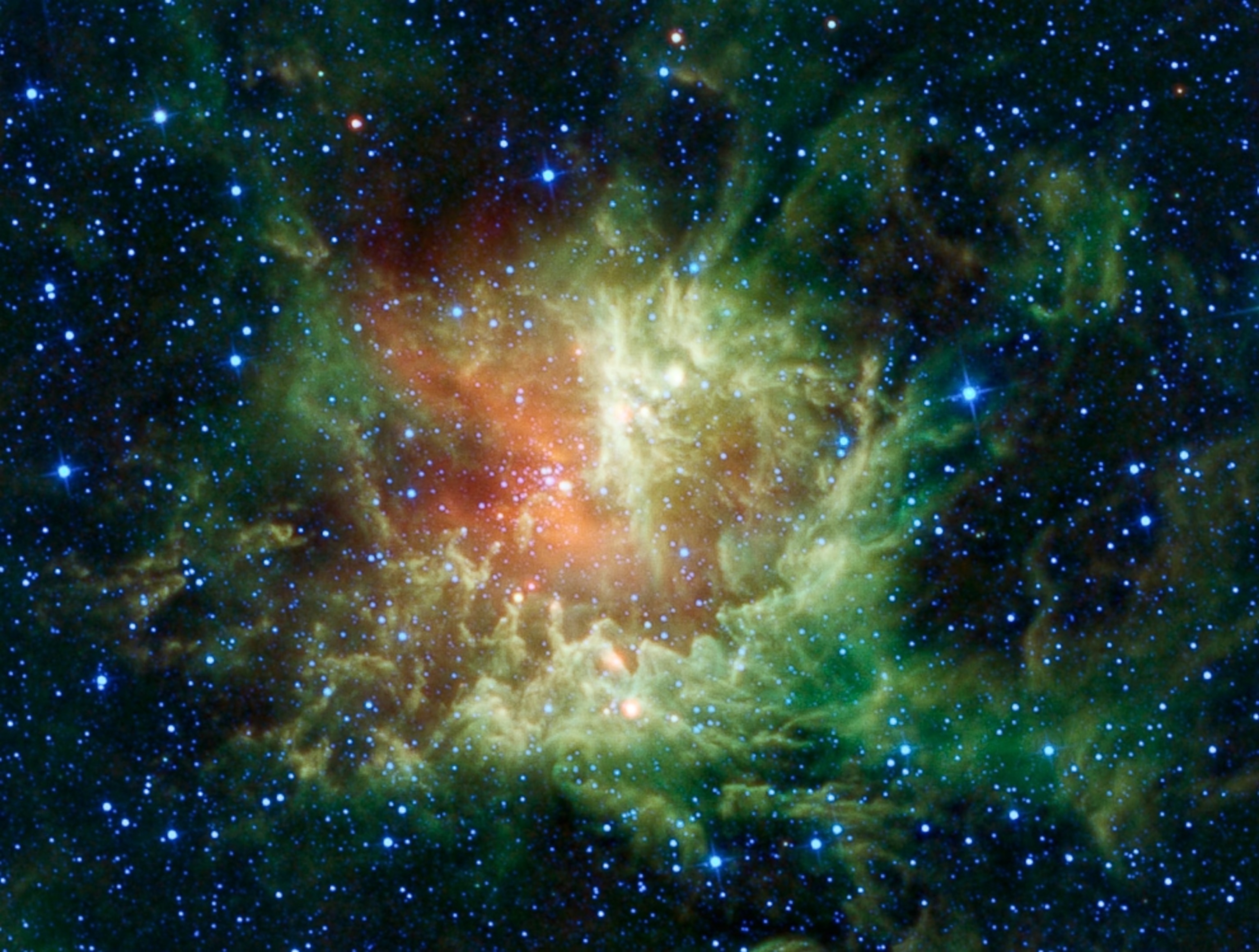 Nebula picture: Pac Man nebula in infrared