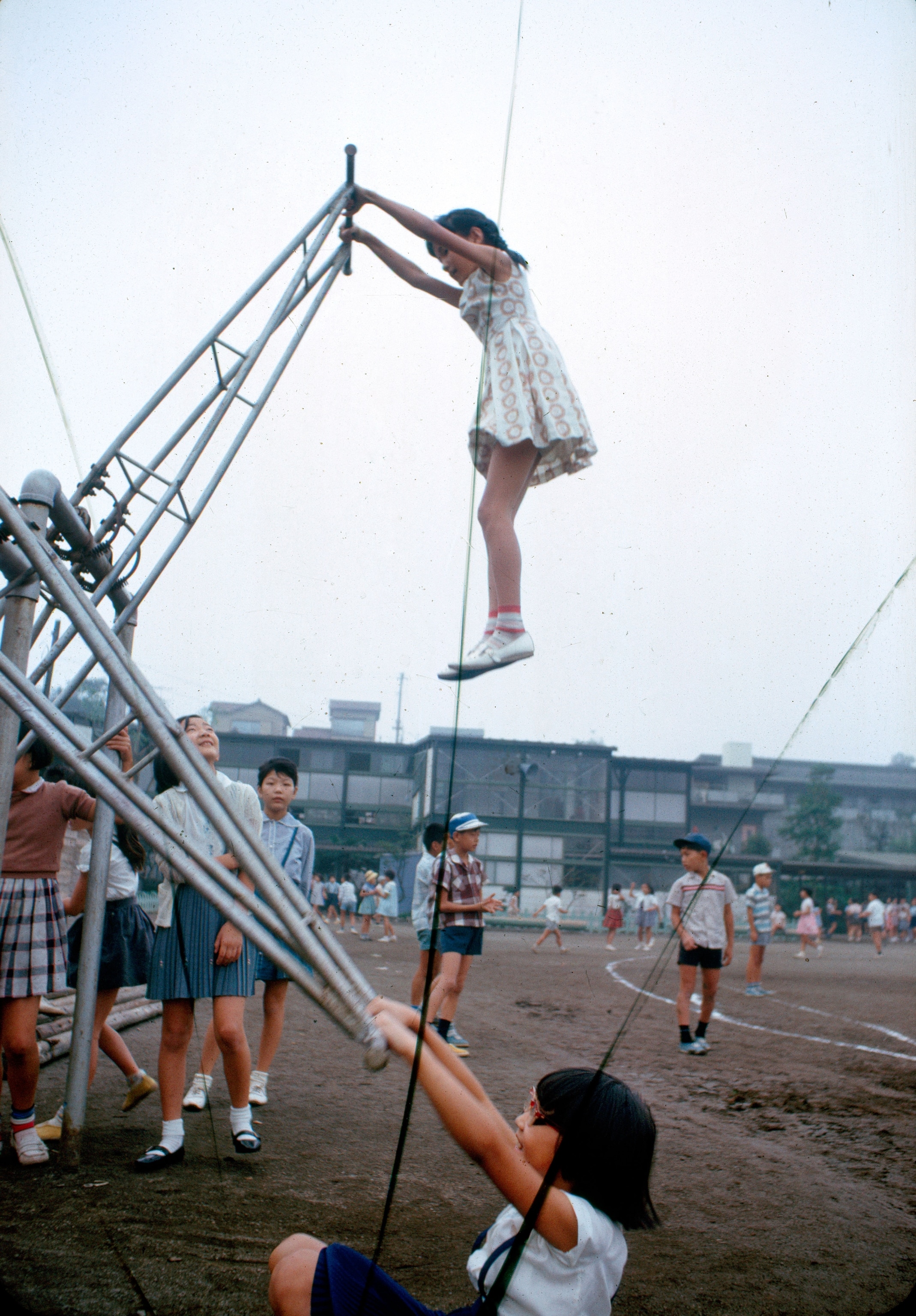 girls on seesaw