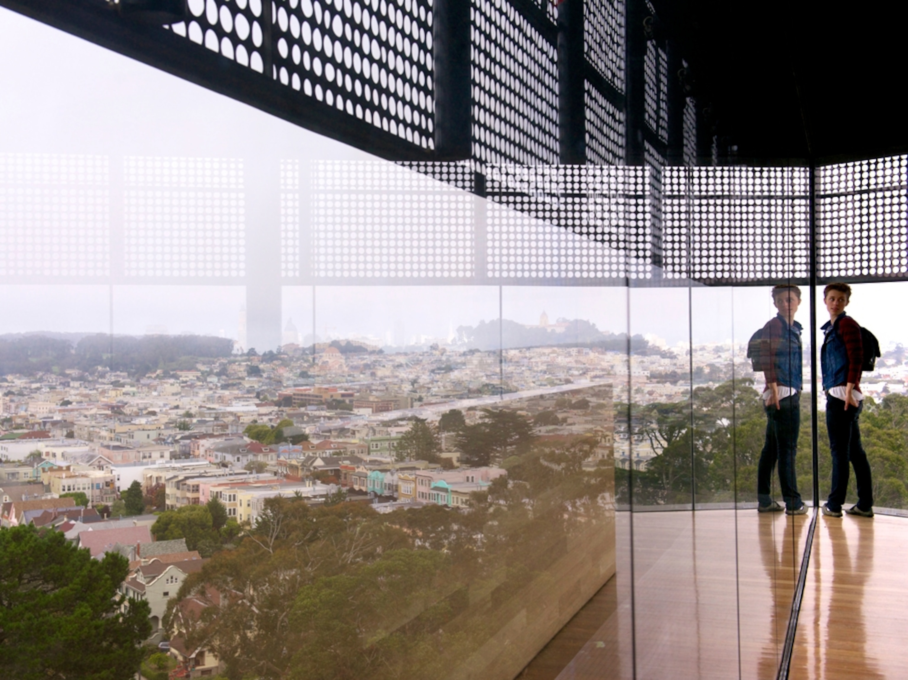 San Francisco from the observation tower of a museum