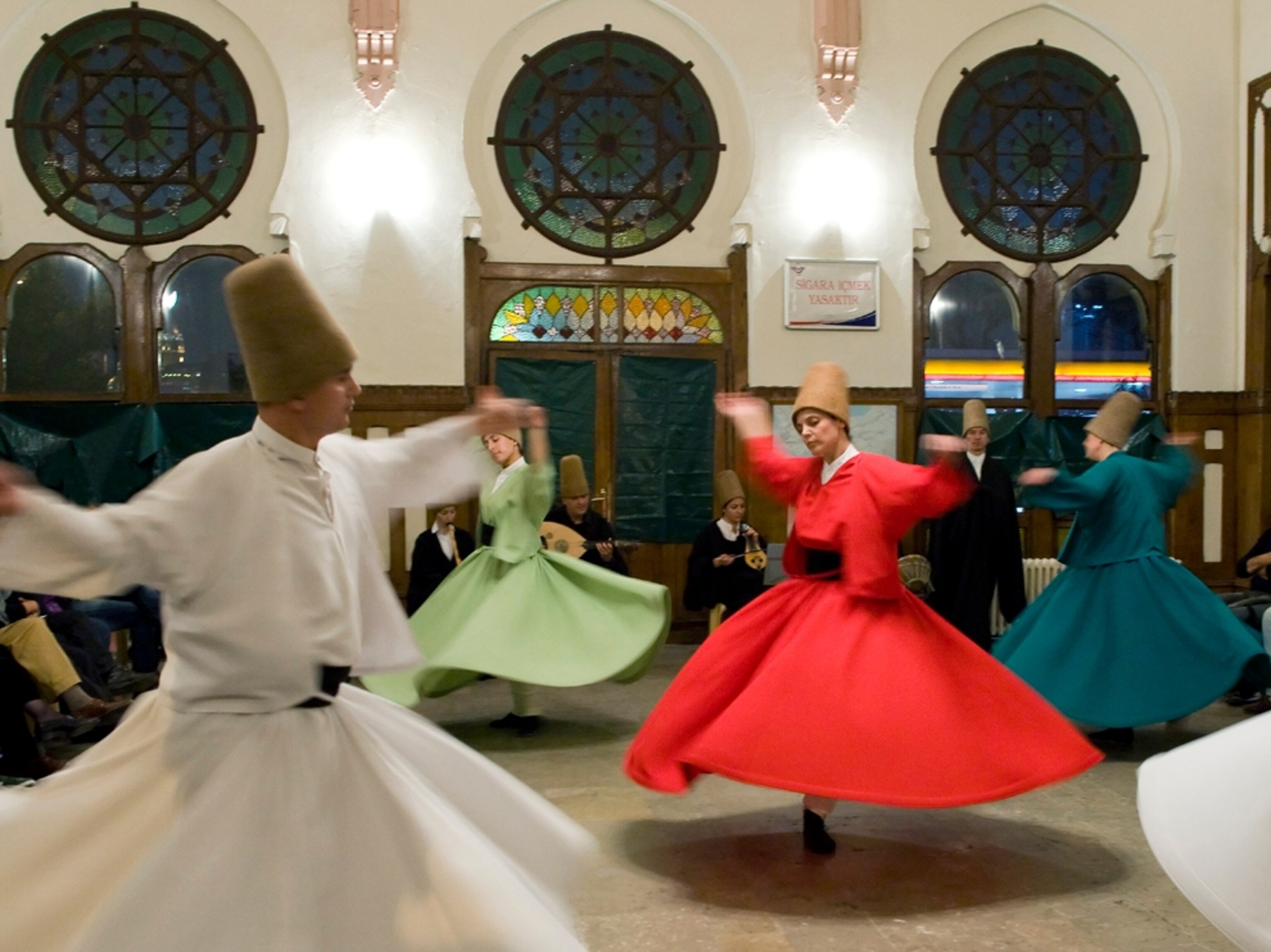 Dervishes performing a dance