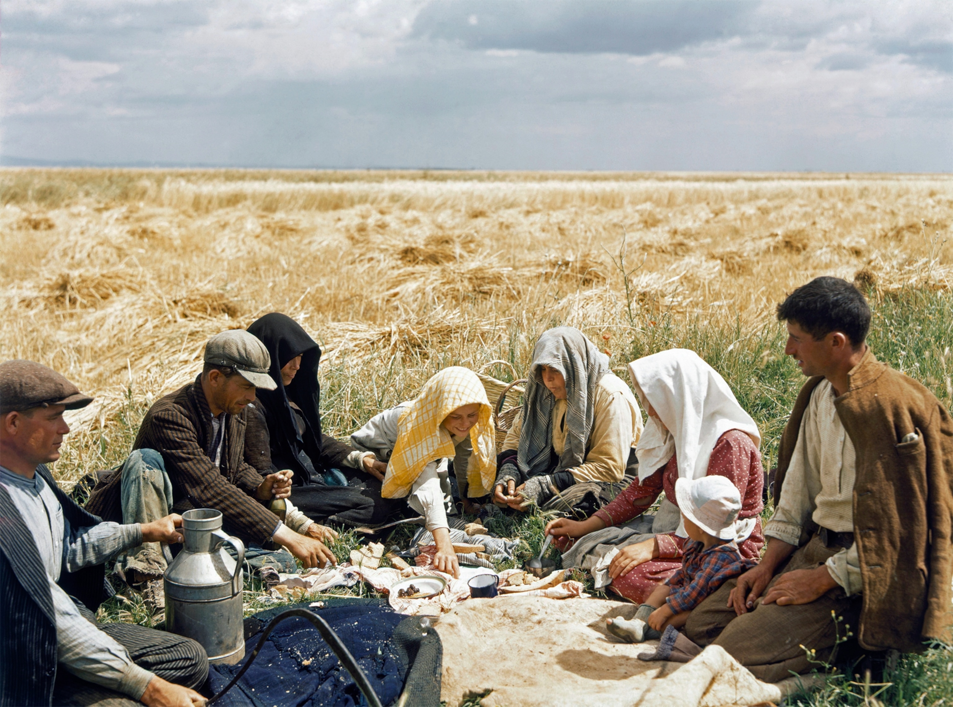 a group of picnickers in Greece 1937.