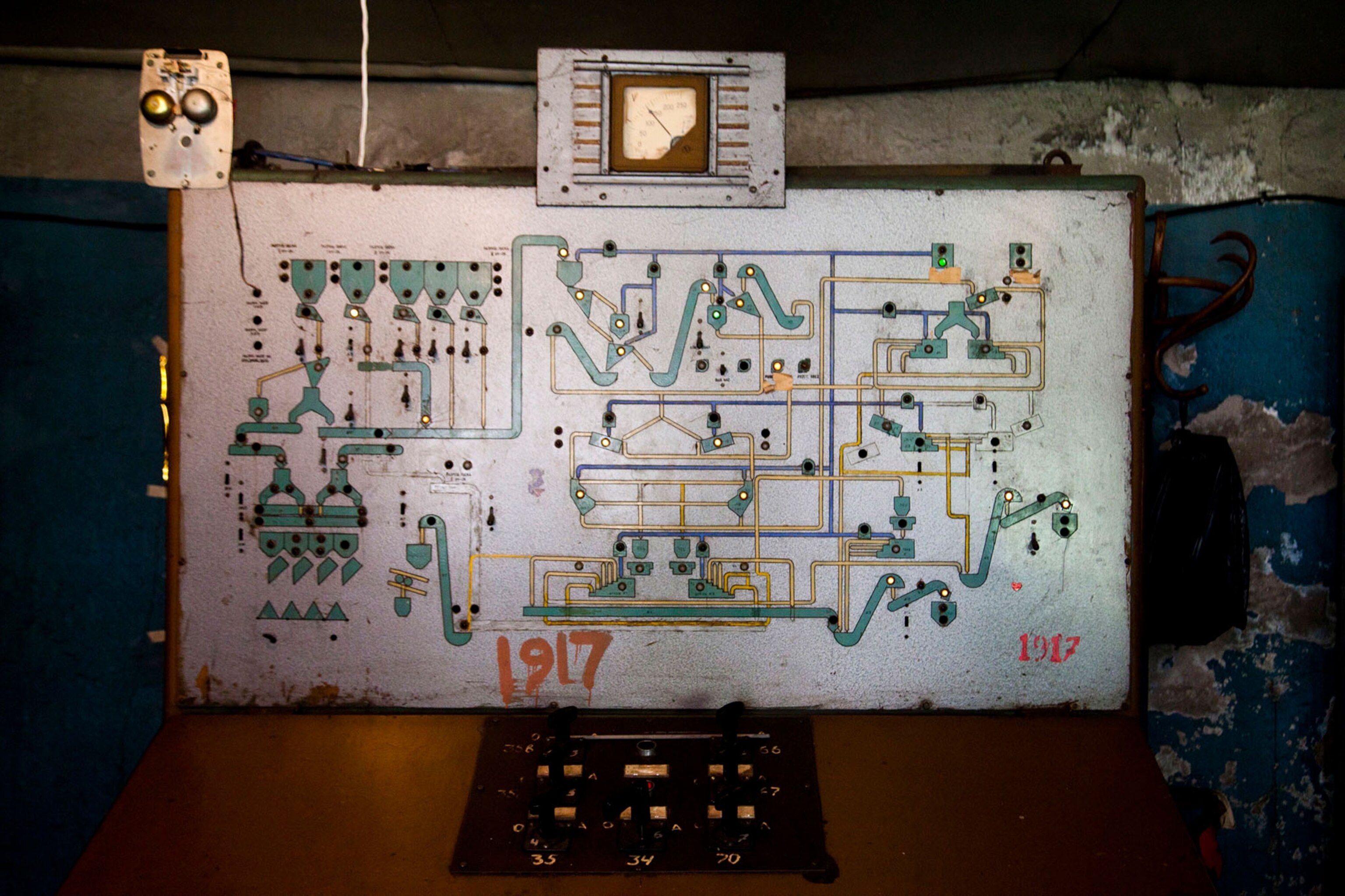 a manganese mine tunnel in Chiatura, Georgia