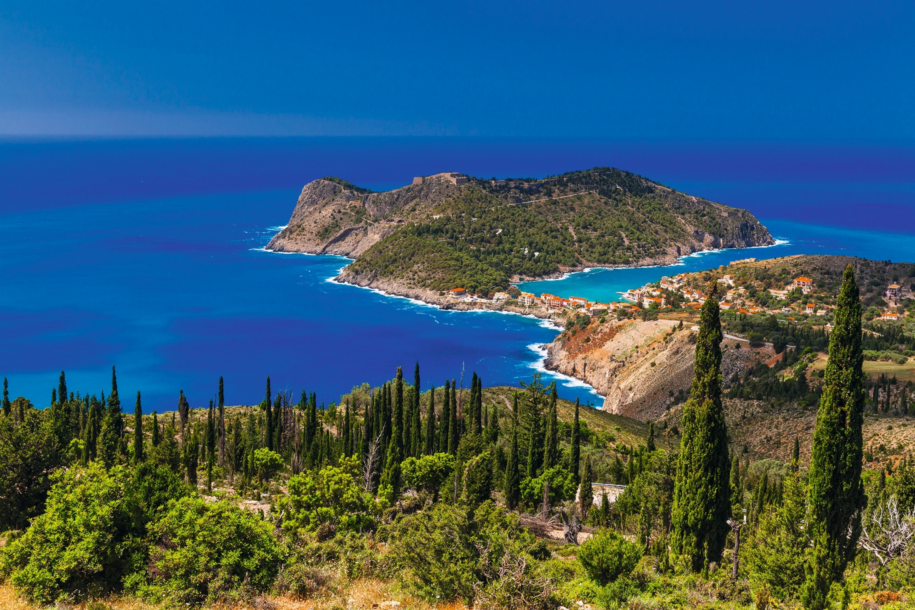 The Assos peninsula of Cephallenia.