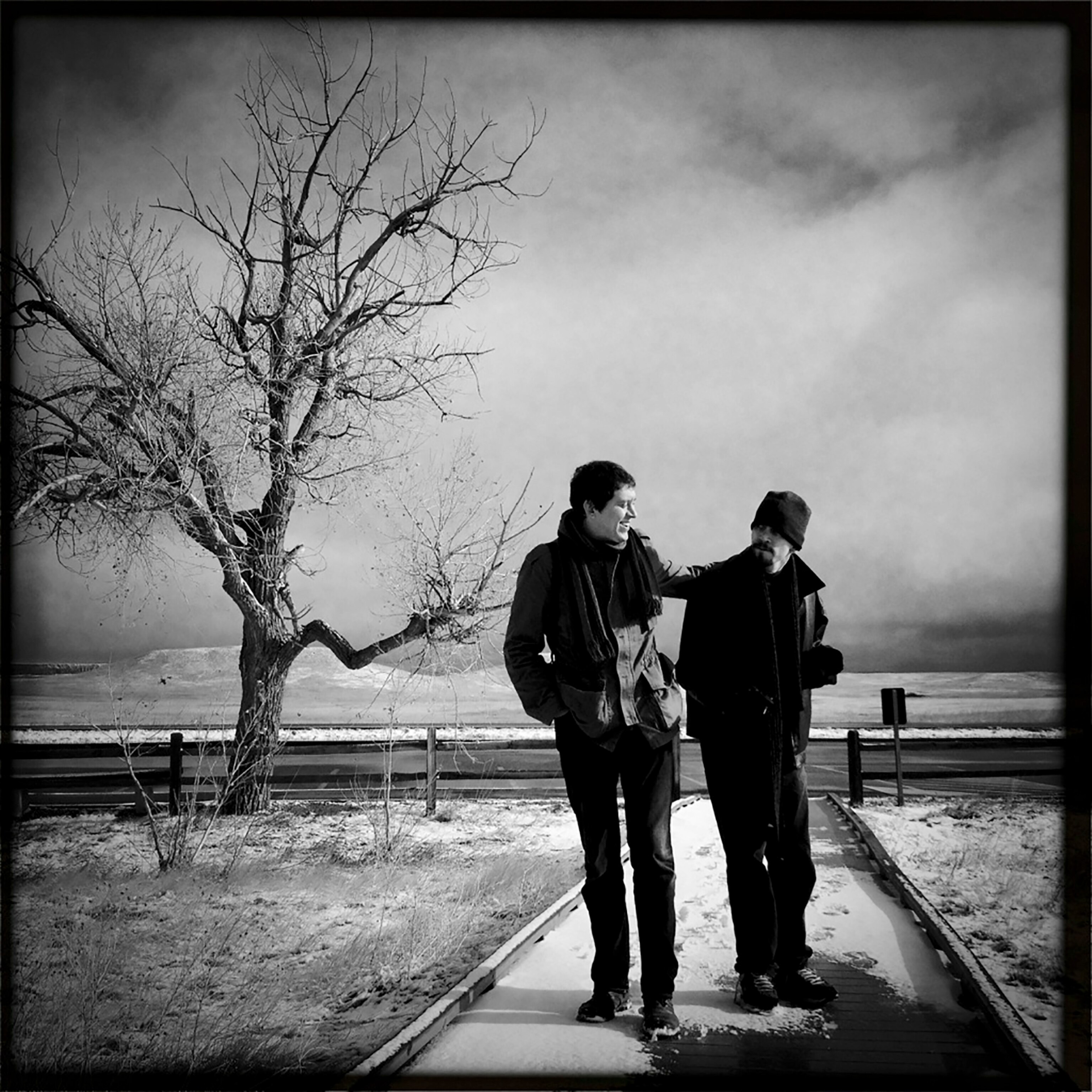 Chris and Nick on their road trip