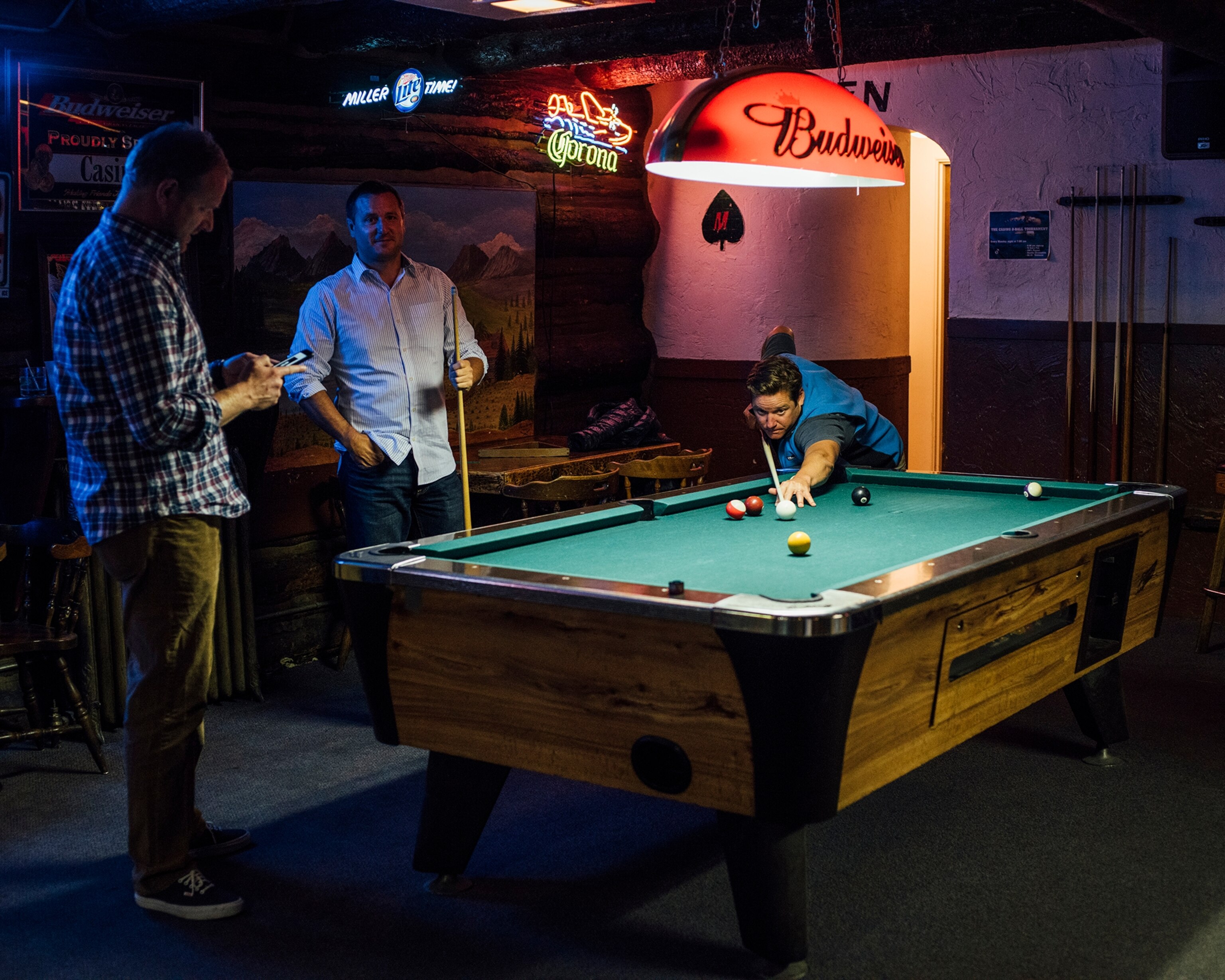 a pool hall in Sun Valley, Idaho