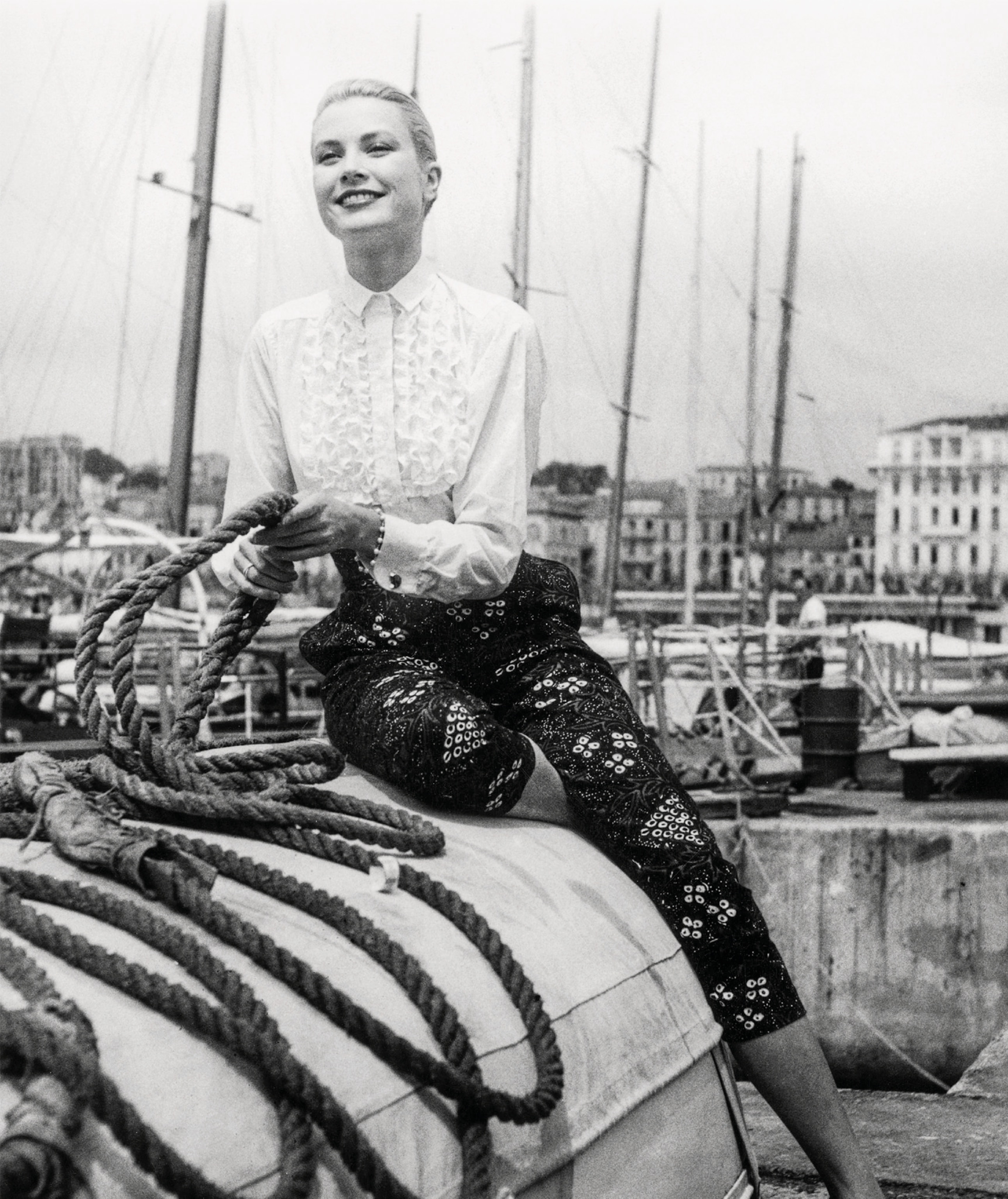 Grace Kelly in Cannes 1955.