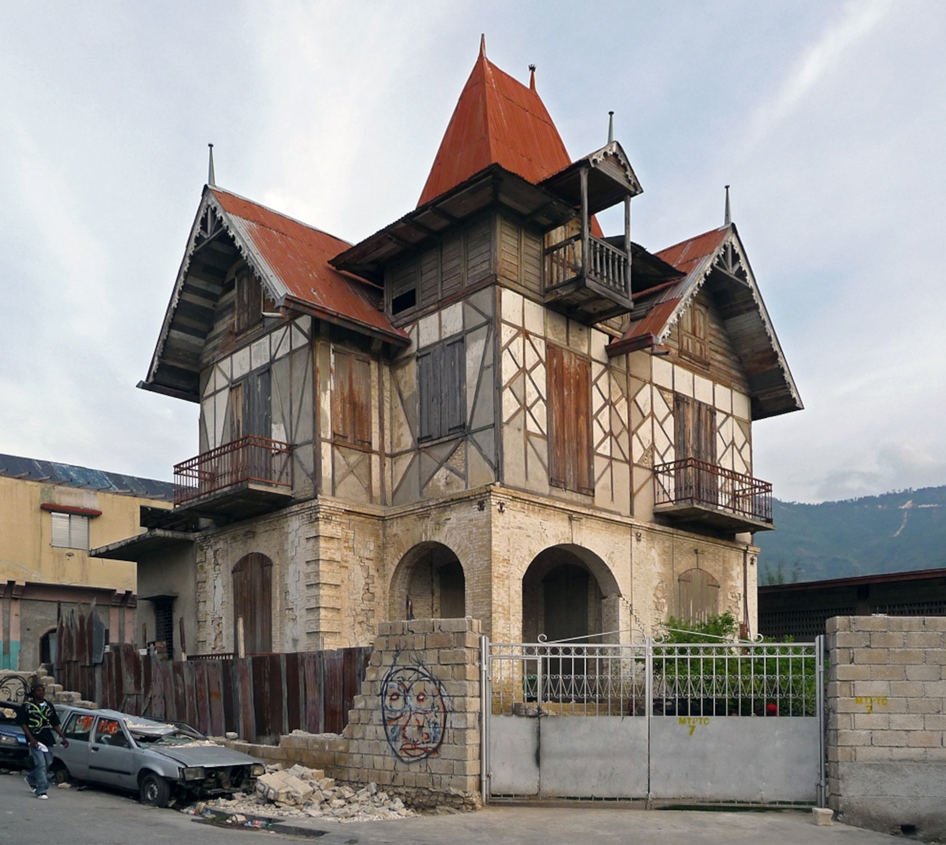 Haiti picture: Gingerbread Houses are on the 2012 World Monuments Watch list