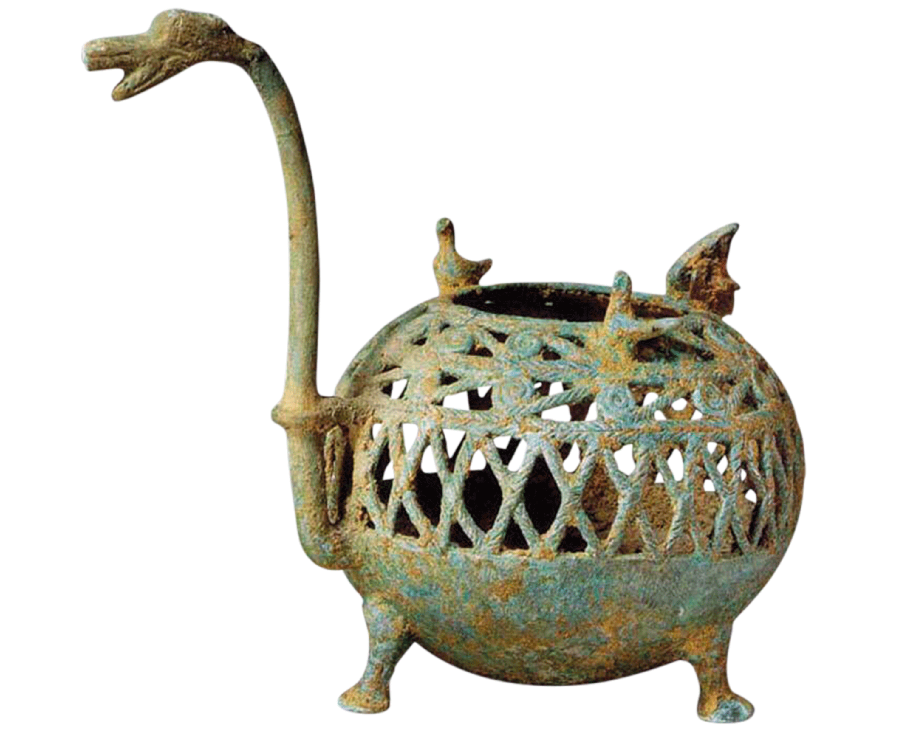 picture of a bronze incense burner