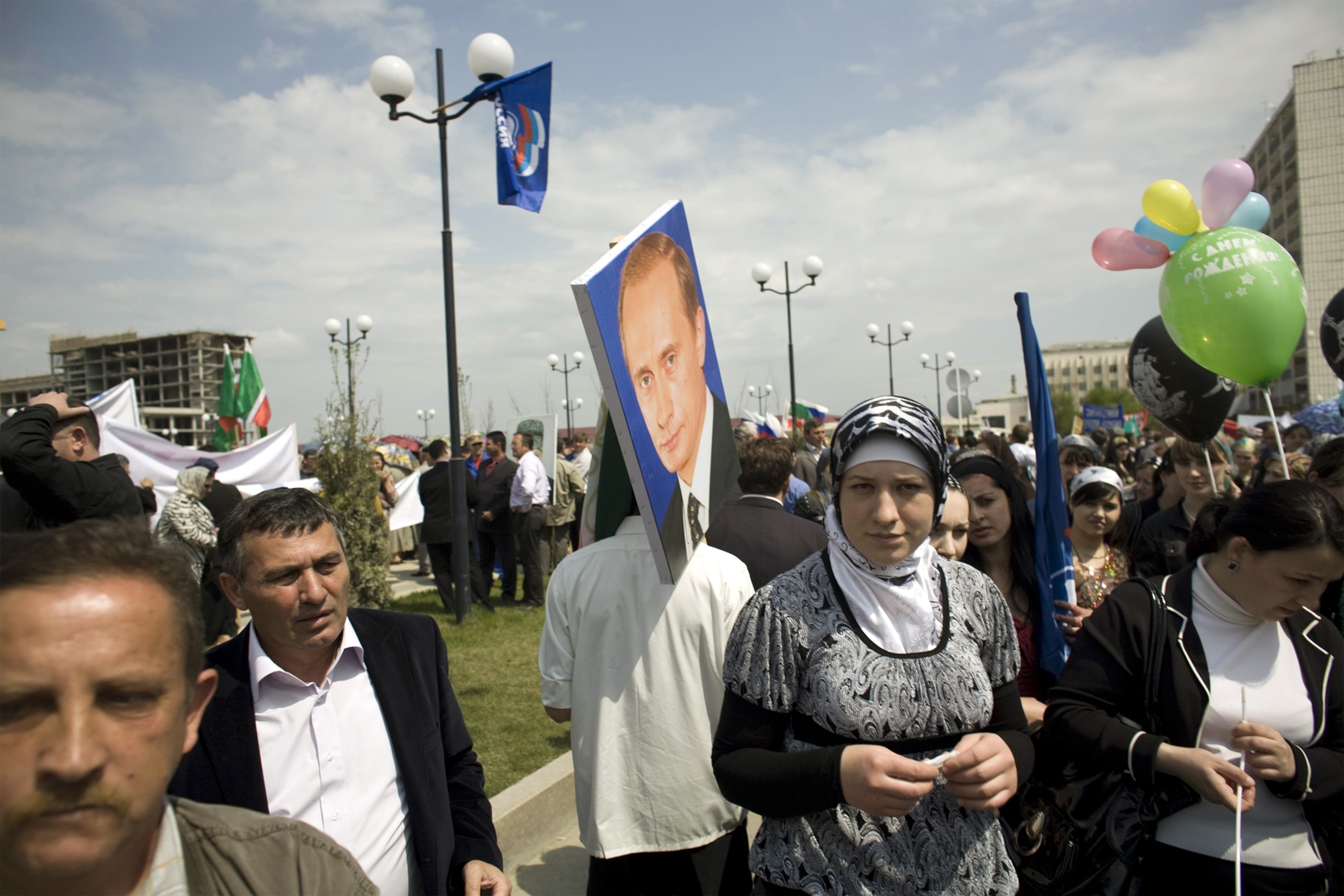 May Day in Grozny.
