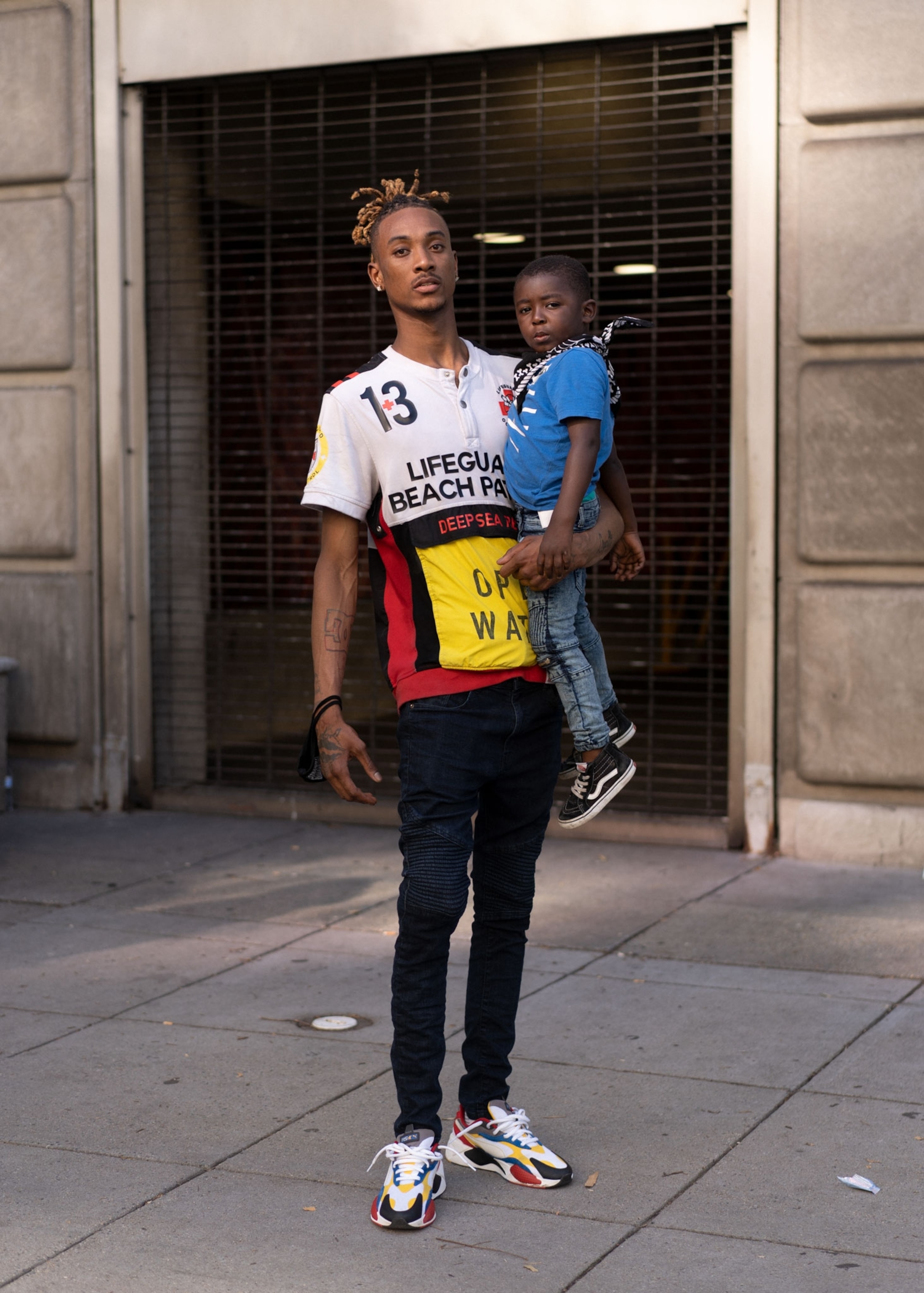 a father and his son in Washington DC