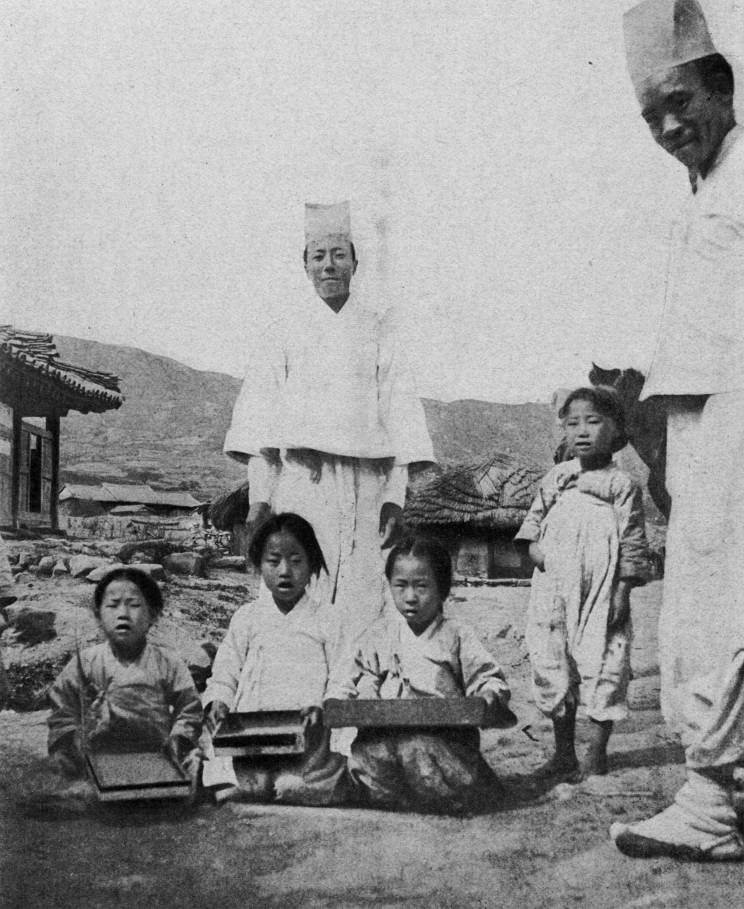 students in a classroom in Korea