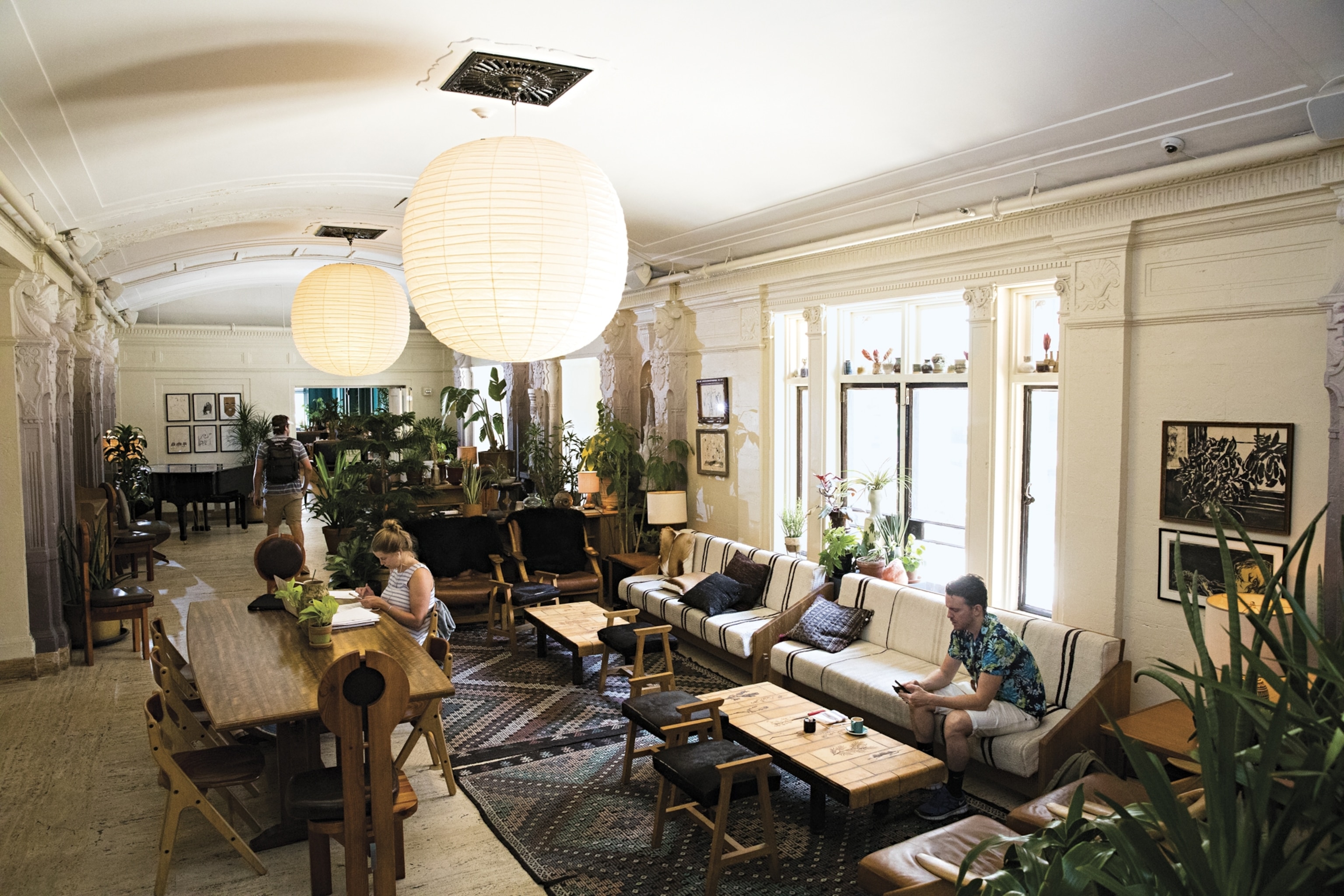 a common area of the Freehand Hotel in New York City