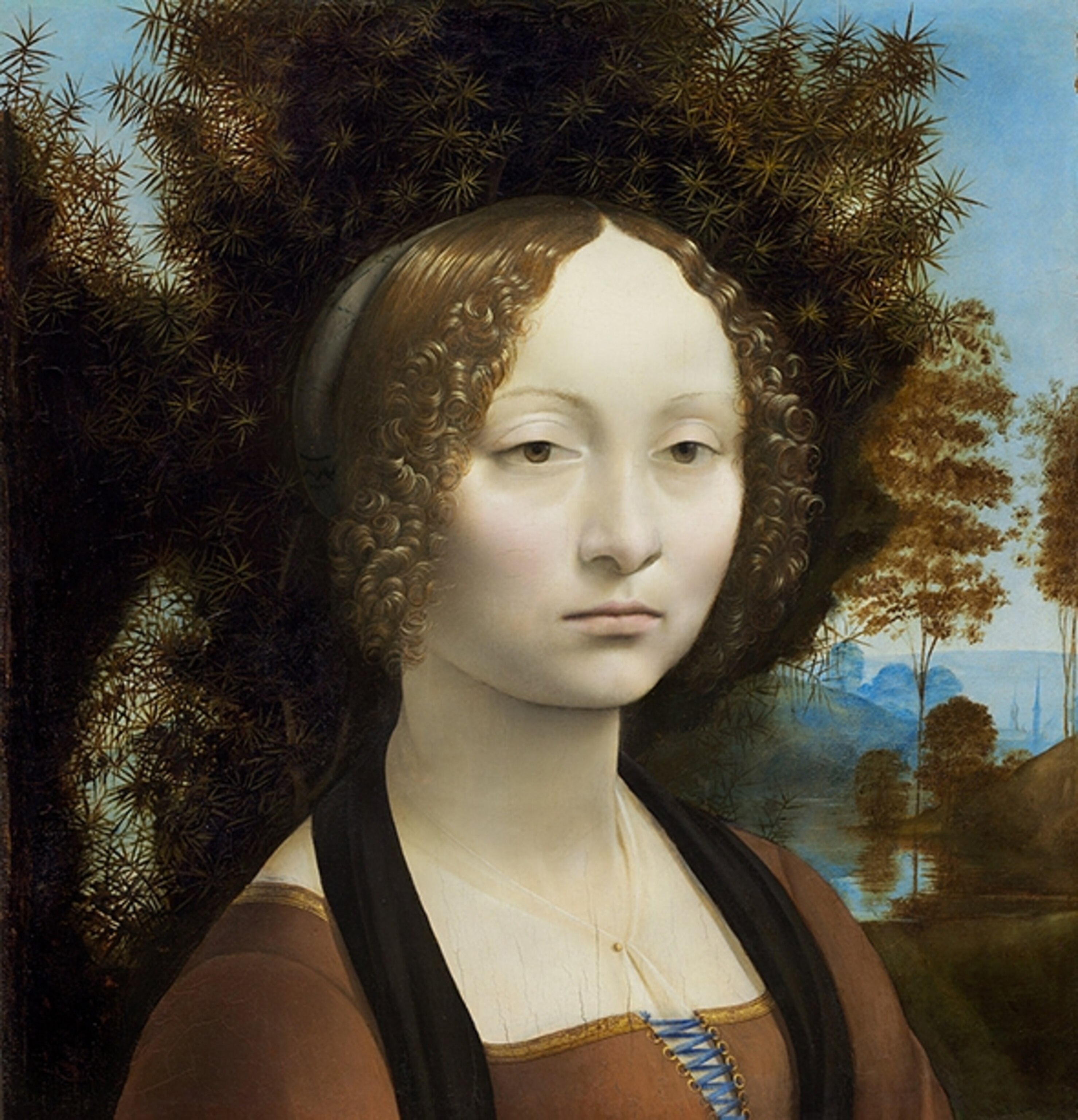 Leonardo's "Ginevra de' Benci" (Photograph by NGA Images, National Gallery of Art)
