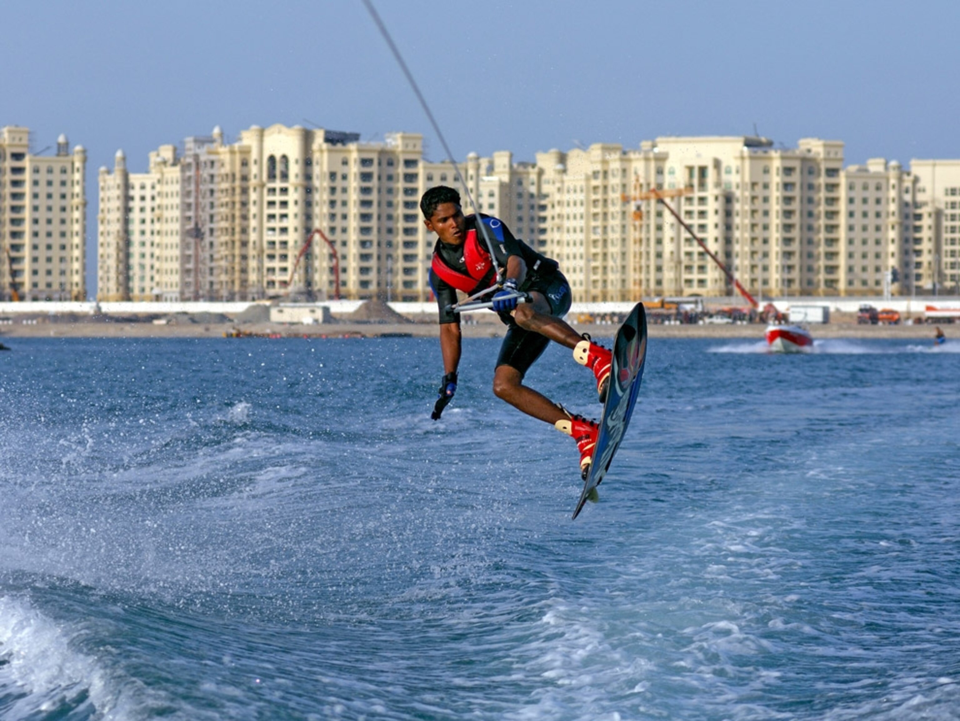 Wakeboarder in Persian Gulf