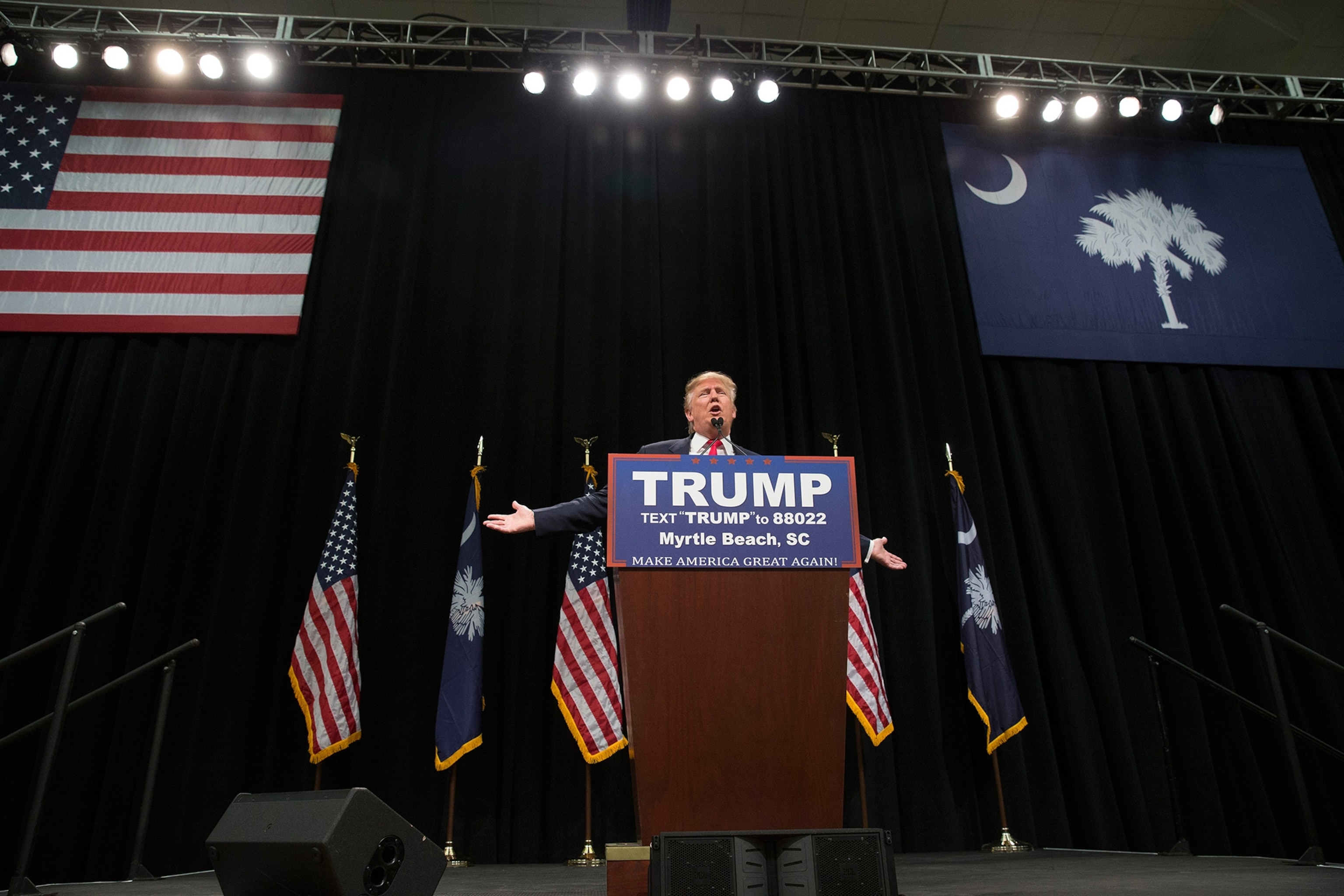 Republican presidential candidate Donald Trump