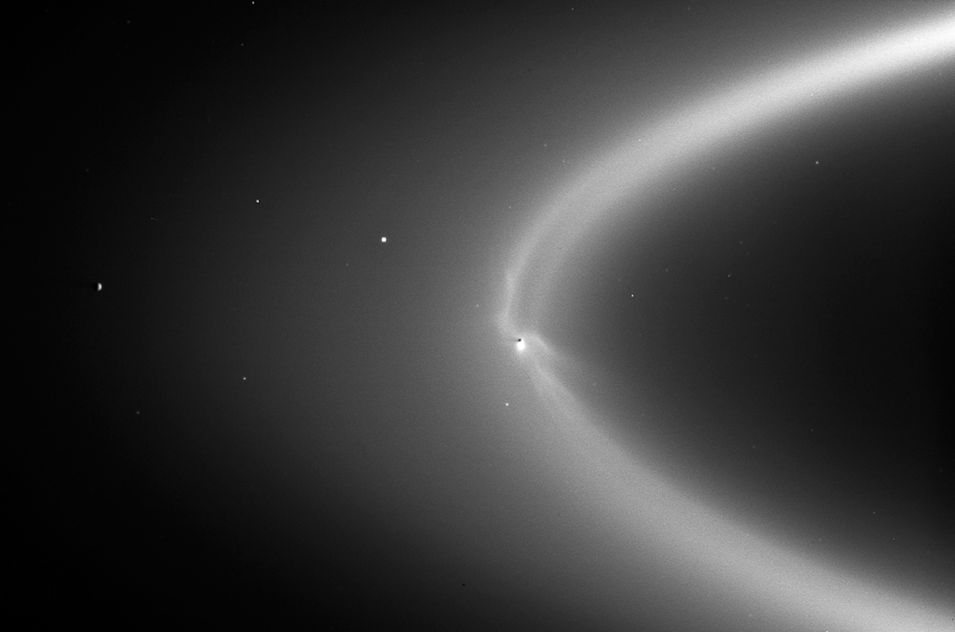 Saturn moon picture: Enceladus in the E ring
