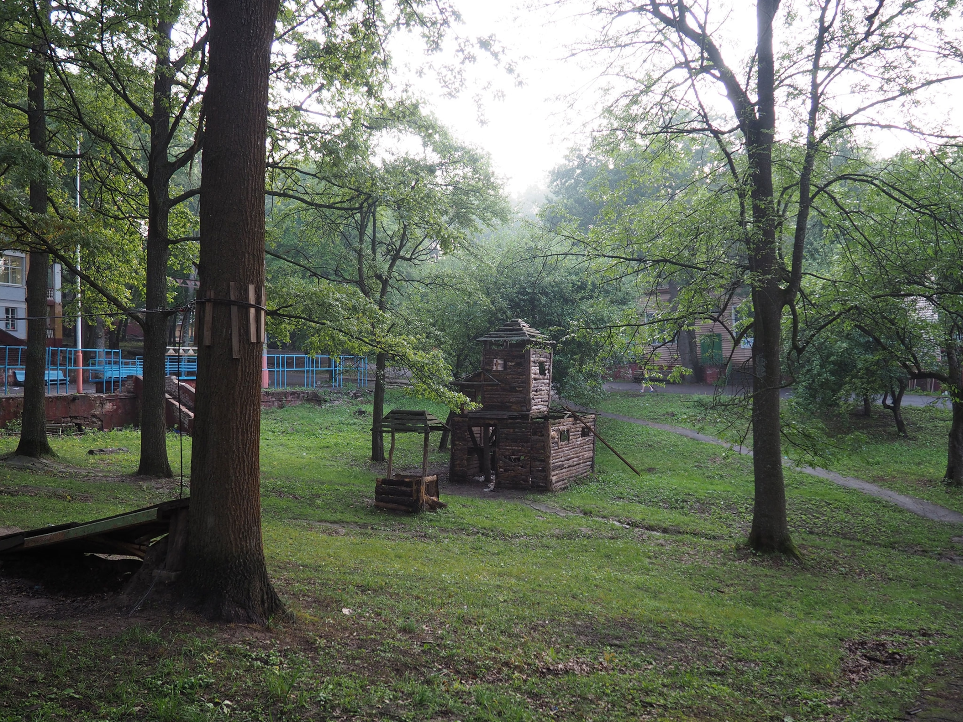 A Soviet-era pioneer camp now serving as home for IDPs in Ukraine