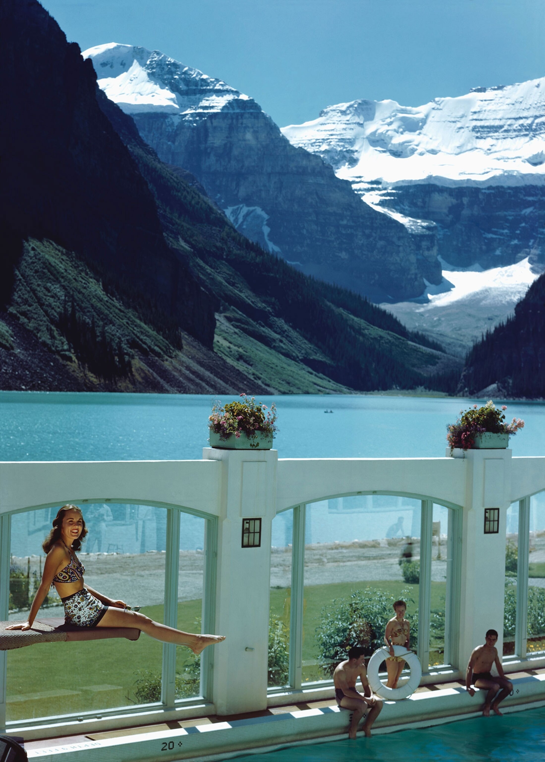 a swimming pool in Lake Louise, Canada