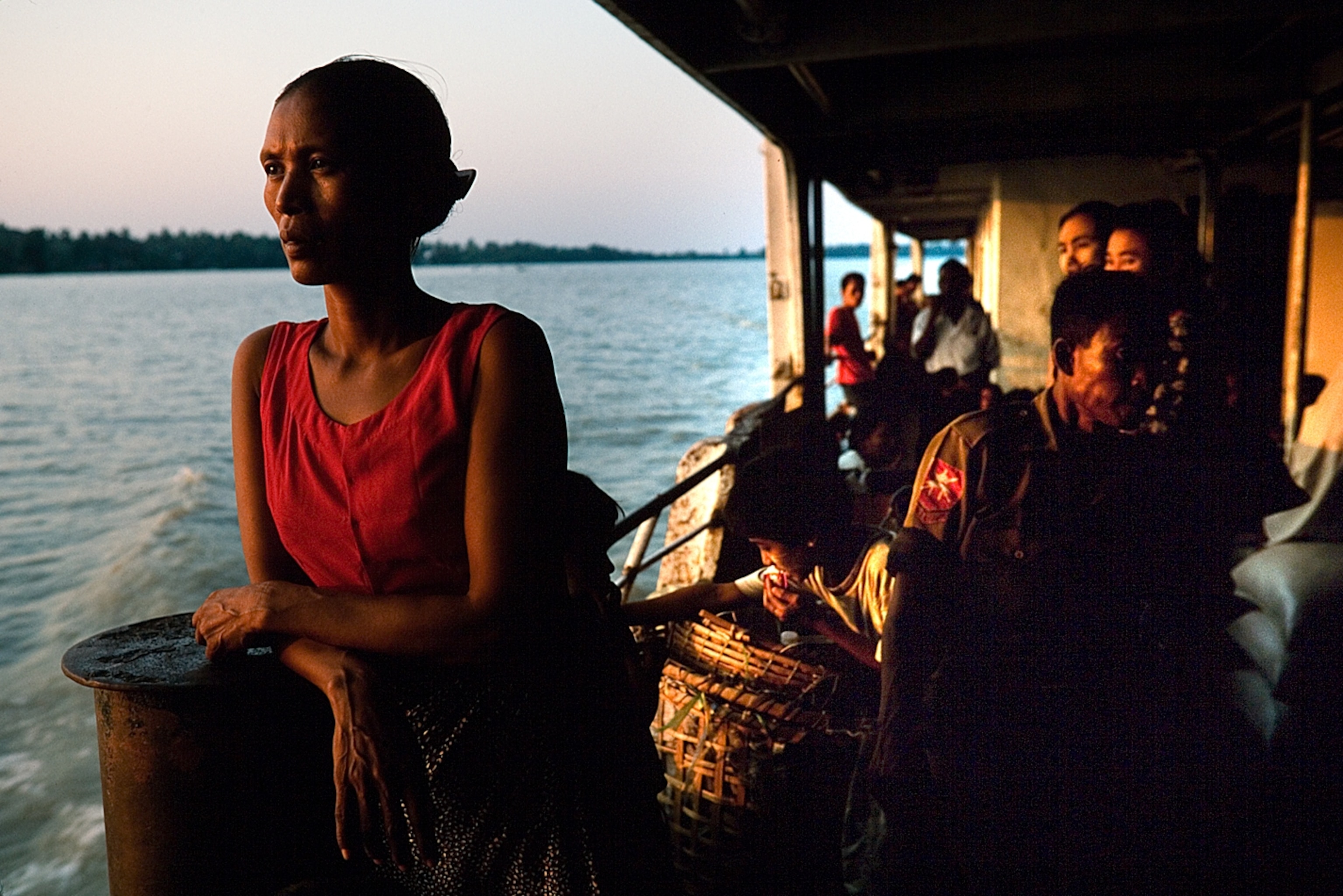 passengers on a 10-hour ferry ride from Mandalay to Yangon