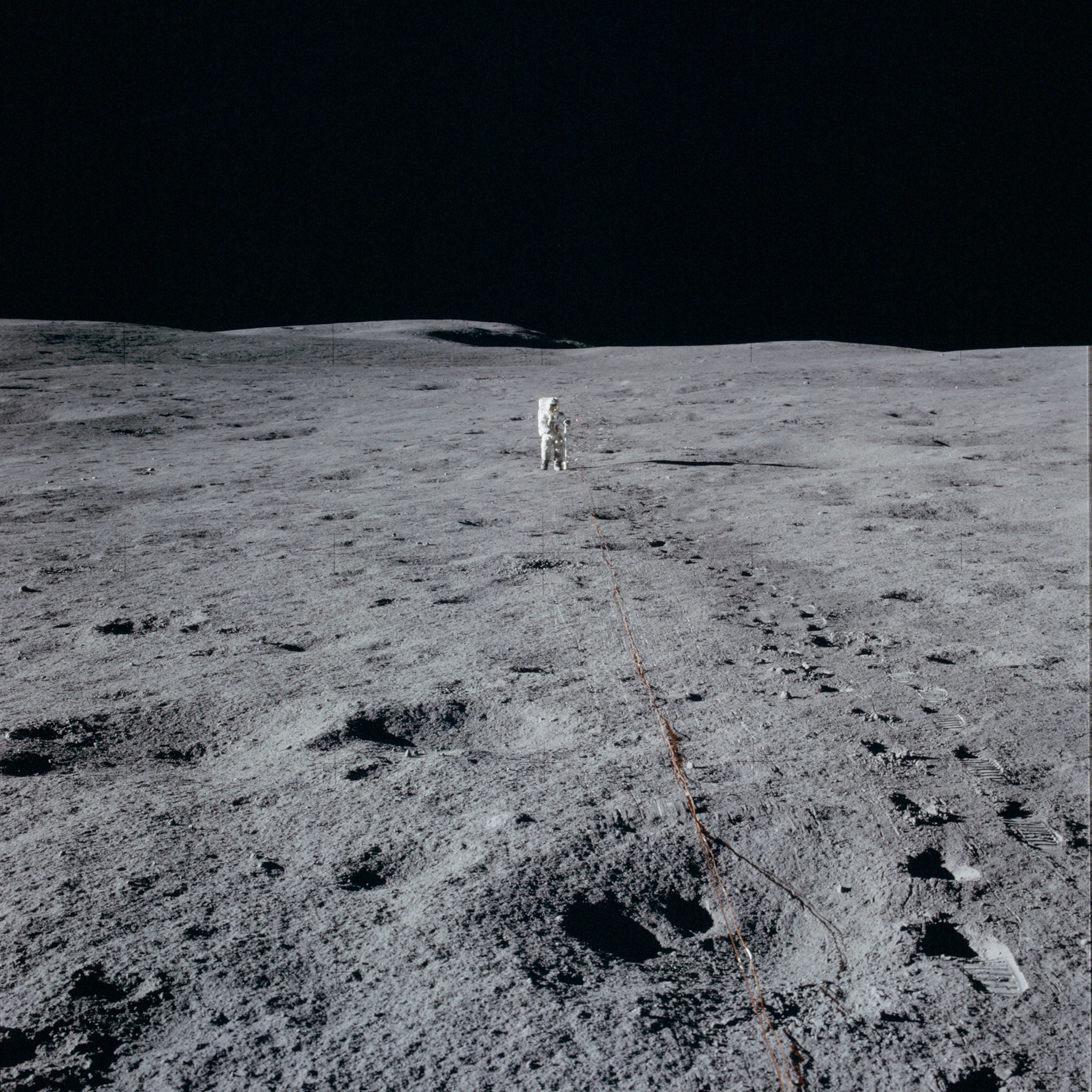 an astronaut on the moon