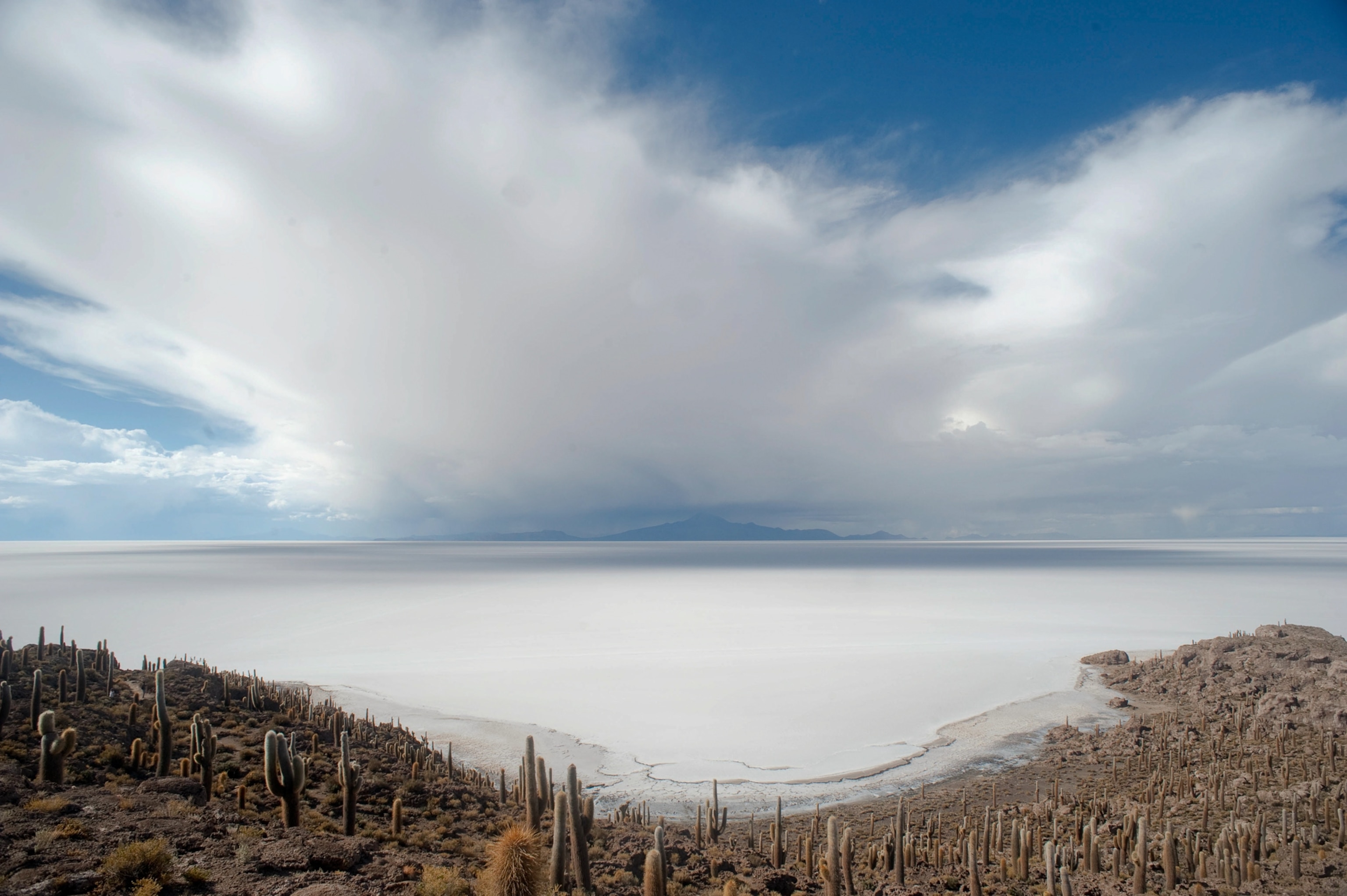 Salar de Uyuni salt flat in Bolivia
