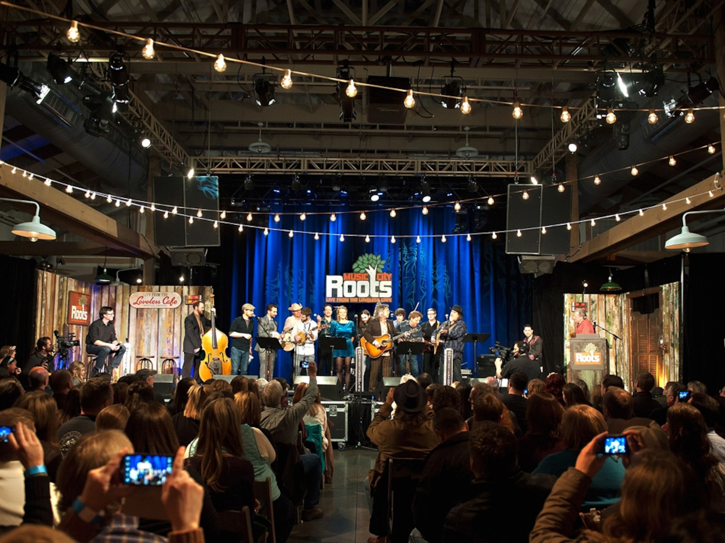 musicians on stage at the Loveless Barn, Nashville