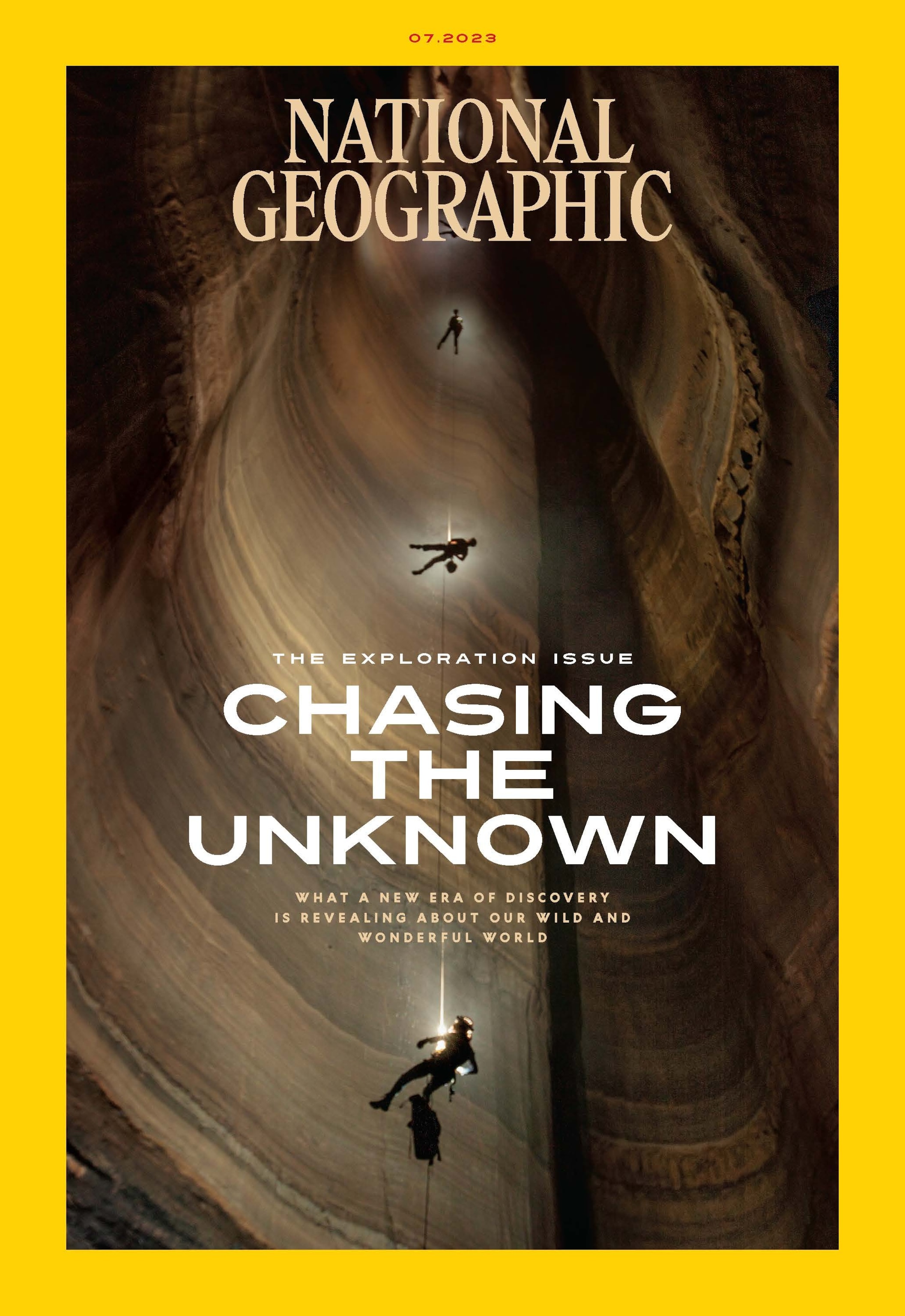 In this composite of six images, caver John Benson descends Georgia’s 586-foot Fantastic Pit, the longest single cave drop in the lower 48 states.