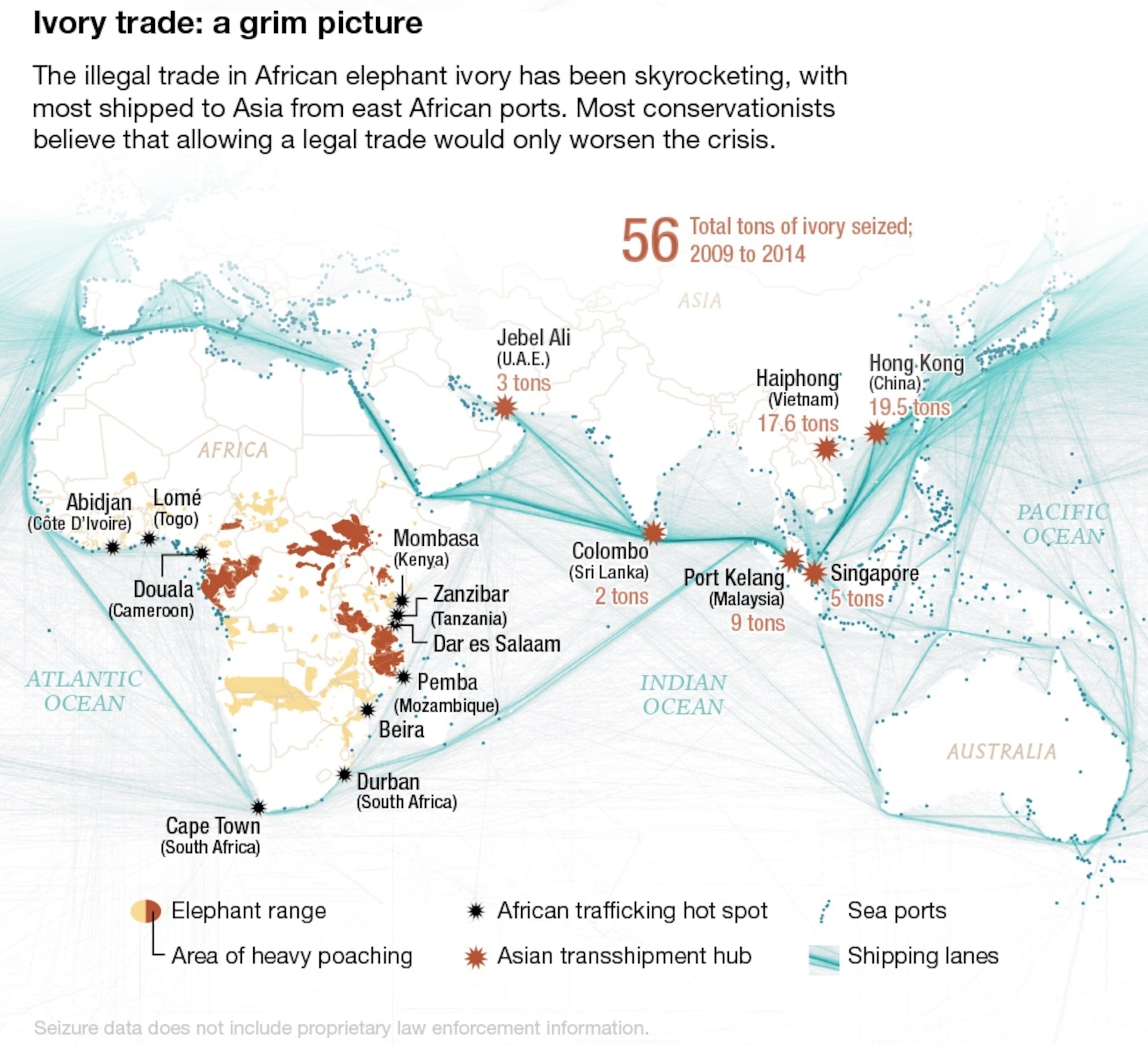 Map: Ivory Trade