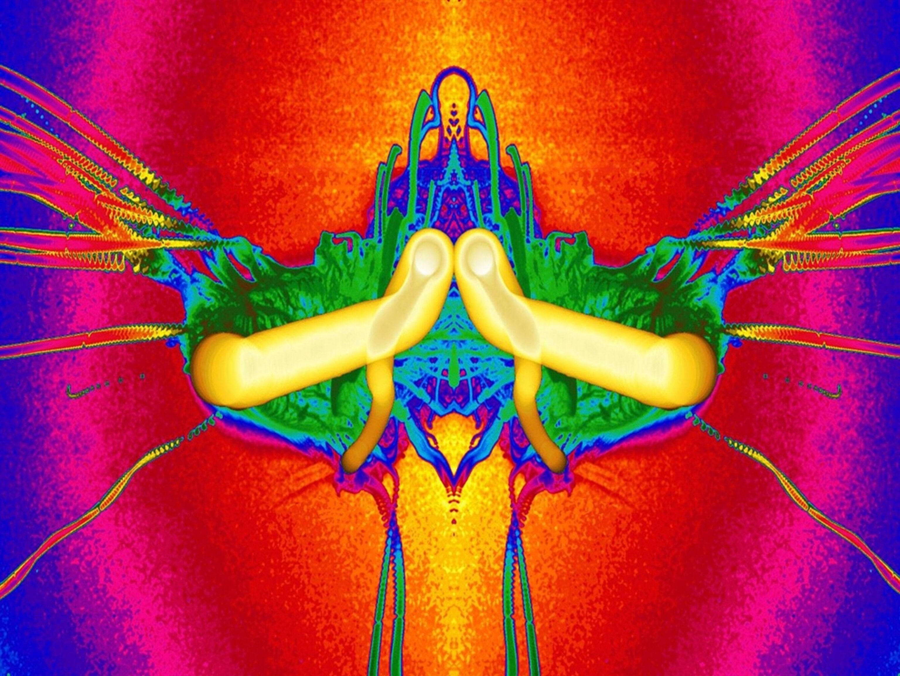 False-color picture of fuel burning in microgravity
