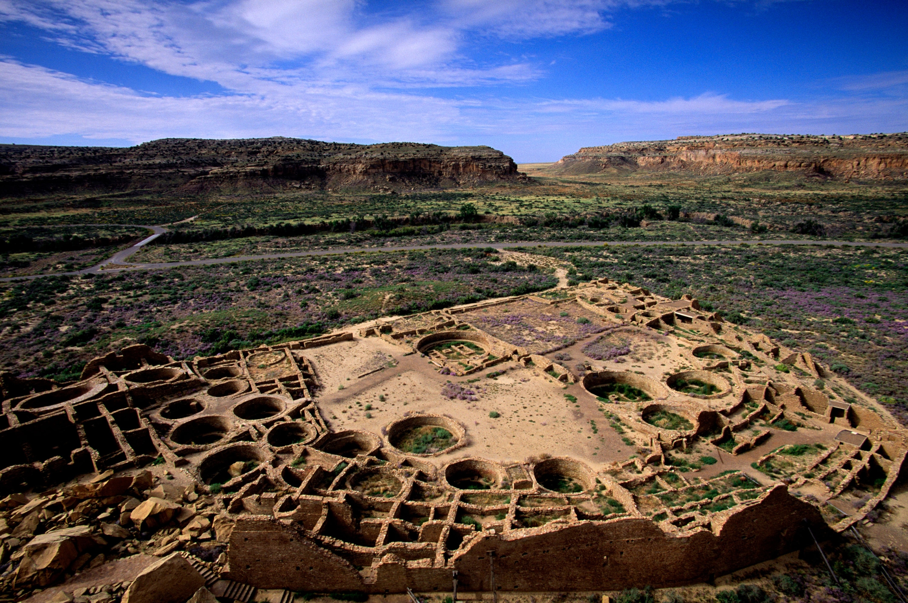 ancient Native American ruins, Chaco Canyon, New Mexico