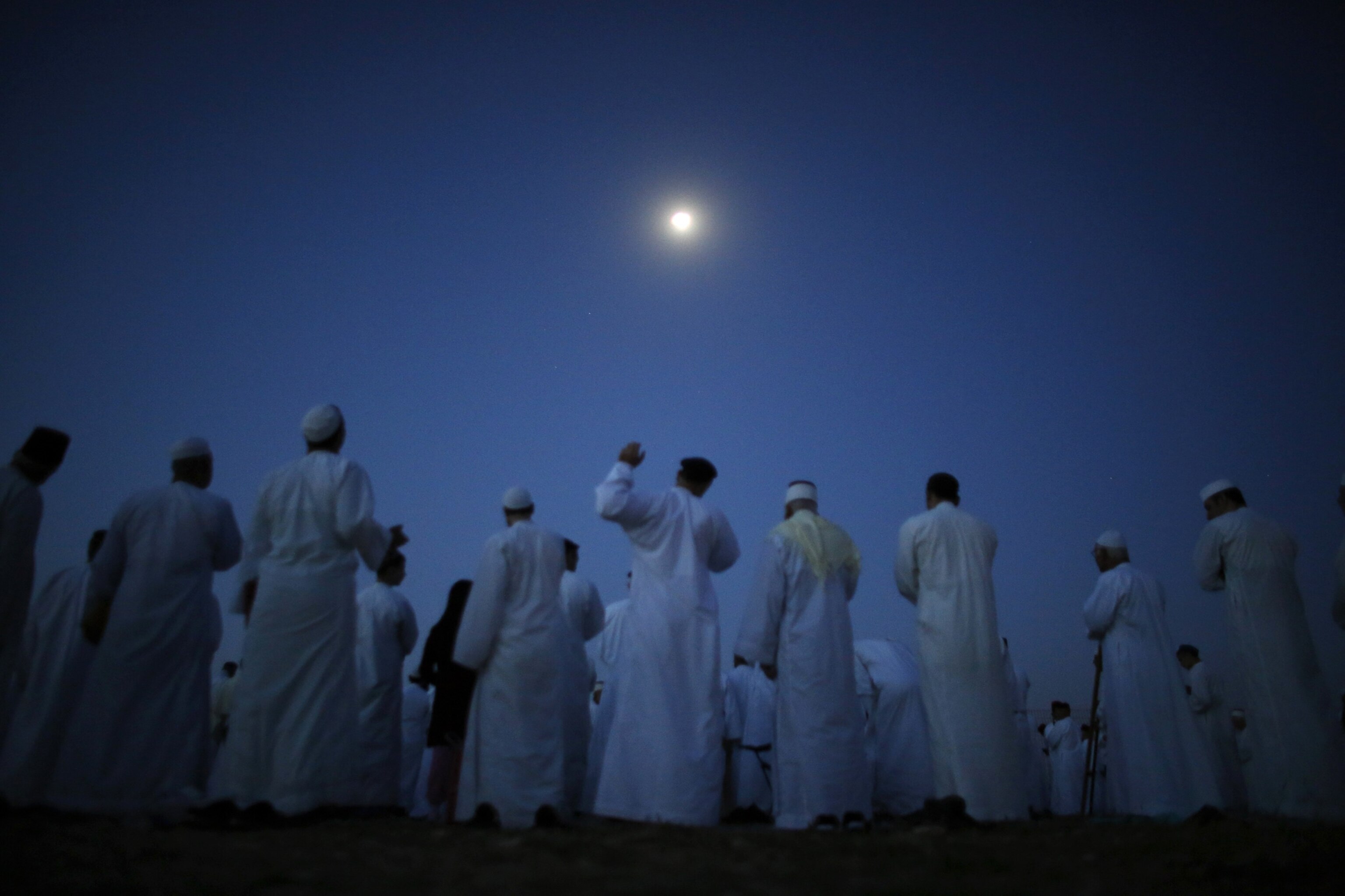 Samaritans during a pilgrimage, Mount Gerizim, West Bank