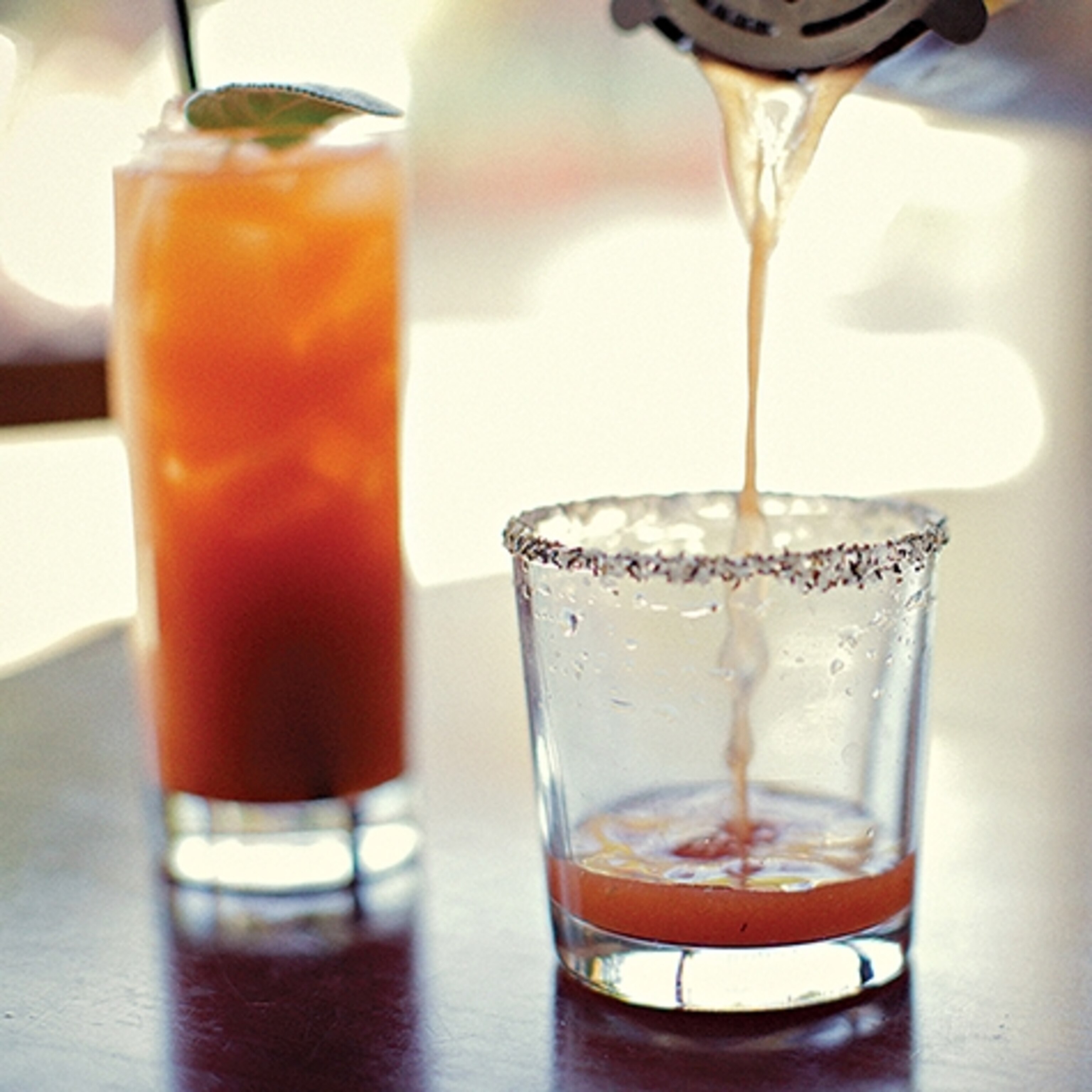 The Roost serves breakfast cocktails, including six iterations of the Bloody Mary, alongside classic egg dishes and "sammys" in Lawrence, Kansas. (Photograph by Jane Kortright)