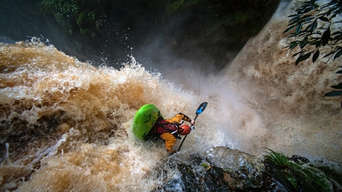 Behind the Shot Kayaking Over Waterfalls in the Amazon