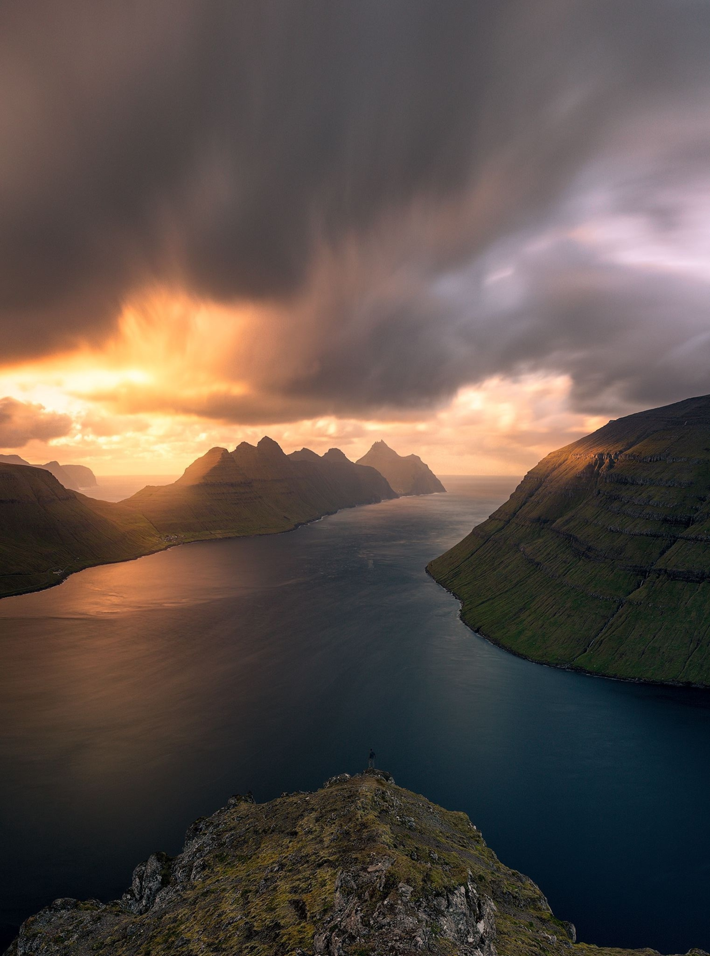 sunset in the Faroe Islands