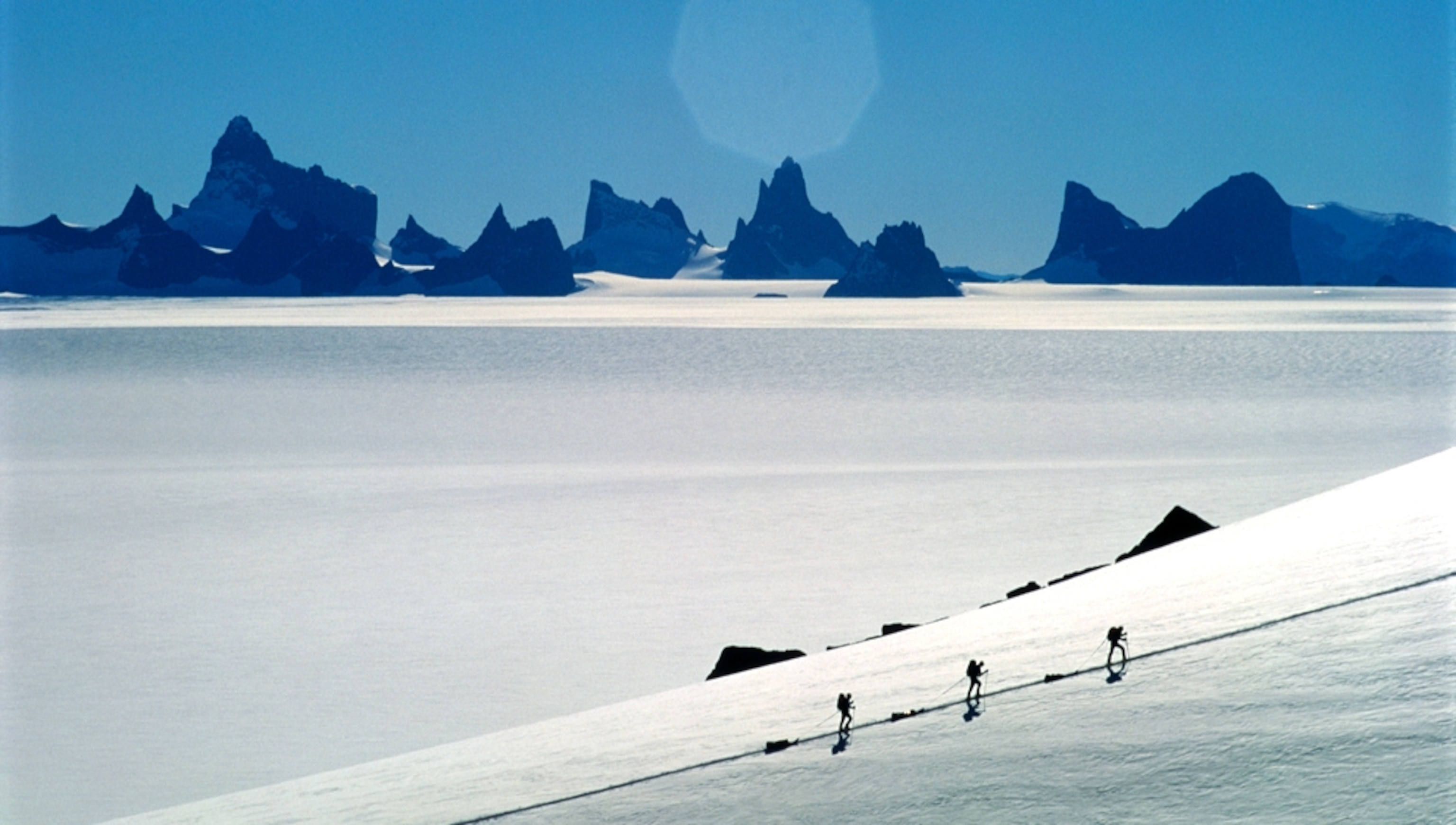 Expedition members in Fenriskjeften Queen Maud Land Antarctica