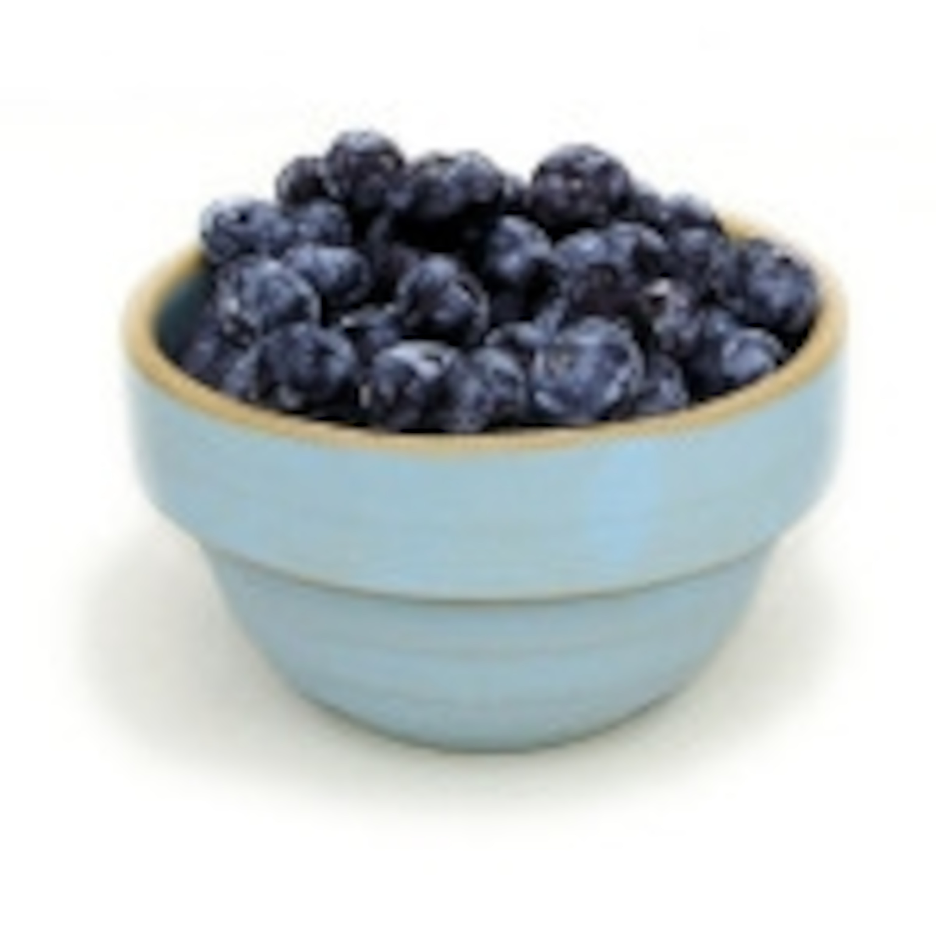a bowl of blueberries.