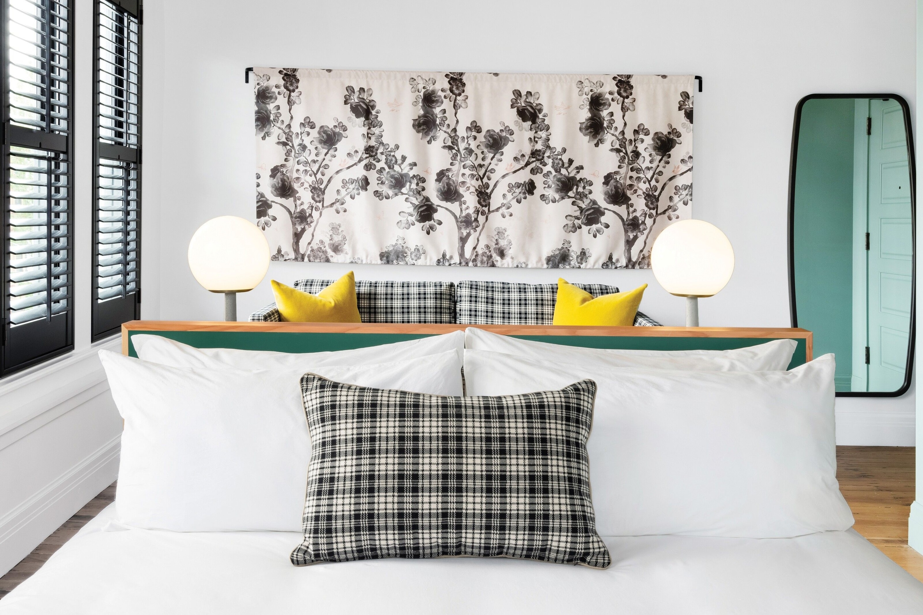 Bedspread at Hotel Grand Stark. Rooms from $168 (£122).