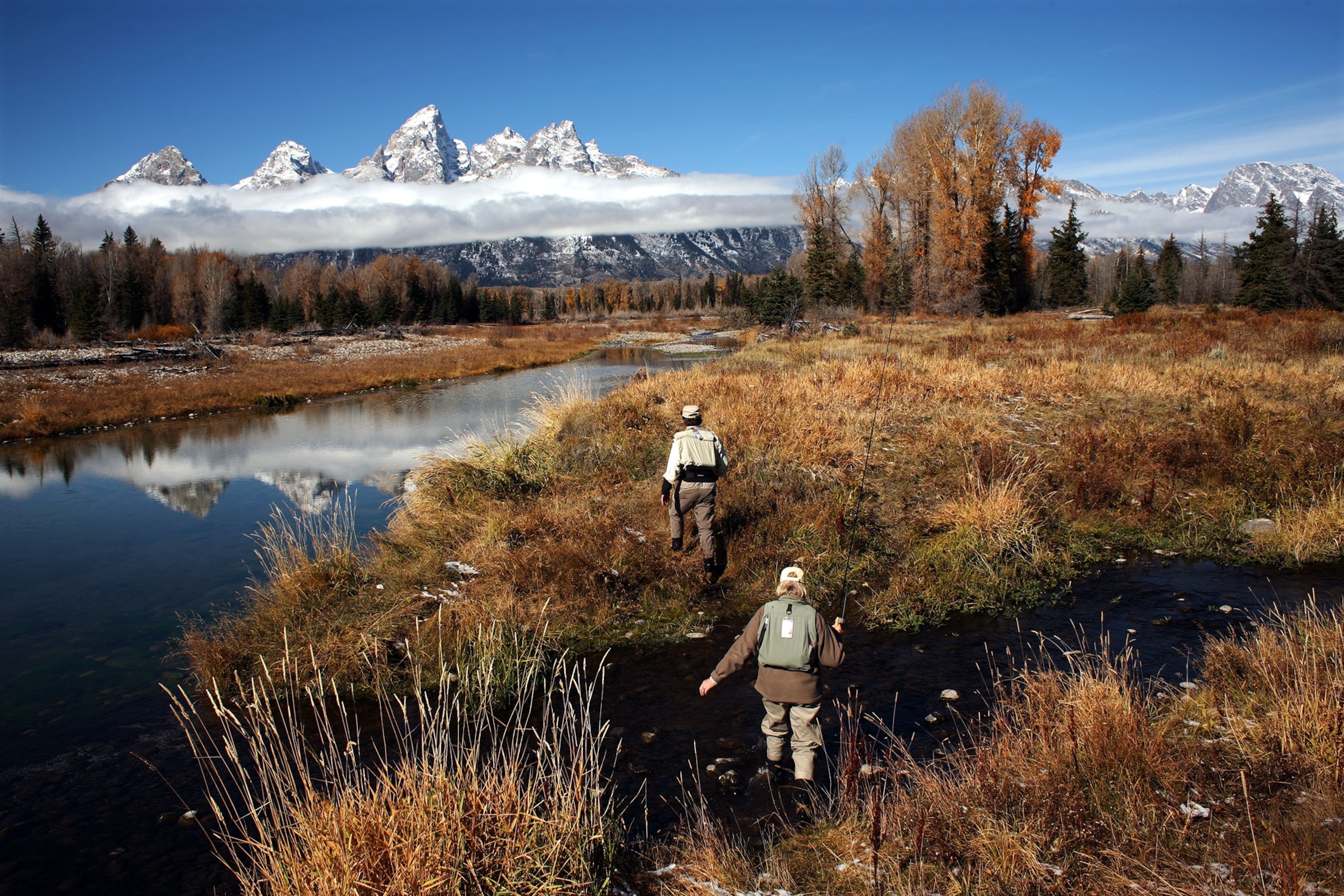 hikers in Grand Teton National Park