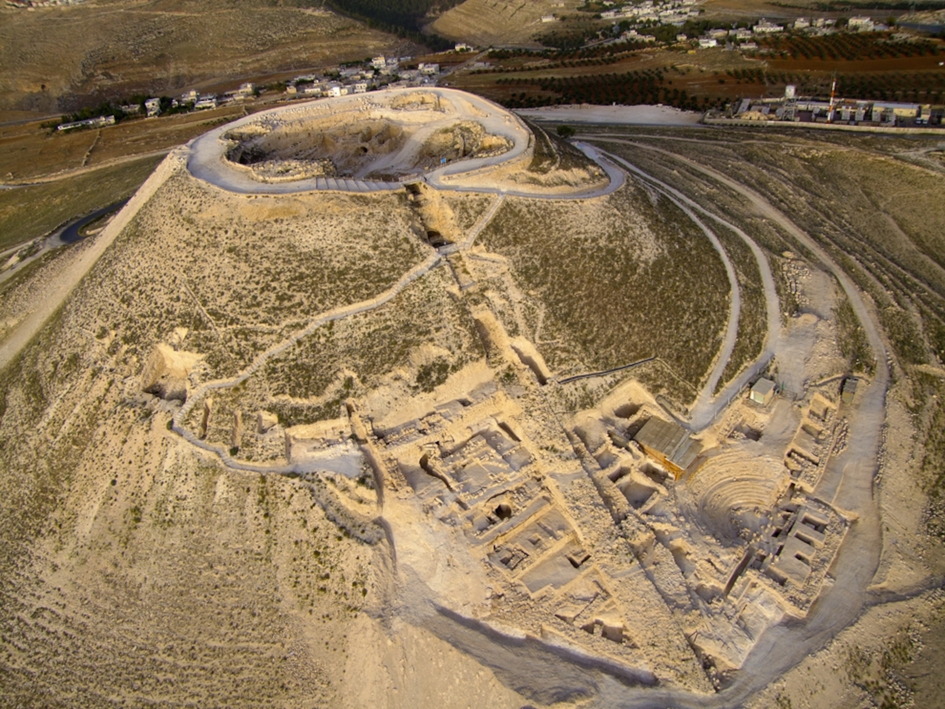 Picture of the mountain made for King Herod's mausoleum
